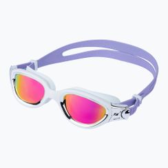 Okulary do pływania ZONE3 Venator-X white/silver/lilac/polarised revo purple