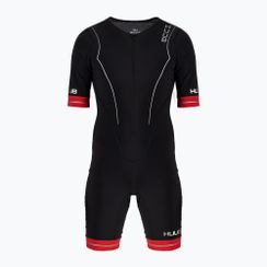 Kombinezon triathlonowy męski HUUB Race Long Course Tri Suit czarno-czerwony RCLCS