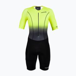 Kombinezon triathlonowy męski HUUB Commit Long Course Suit czarno-żółty COMLCSFY