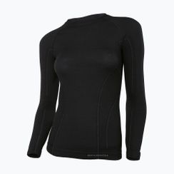 Koszulka termoaktywna damska Brubeck Active Wool 9947 czarna LS12810