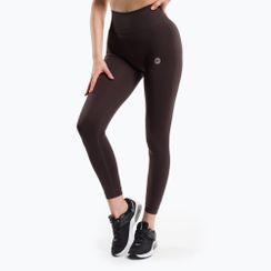 Legginsy treningowe damskie Gym Glamour Flexible Brownie 428