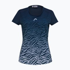 Koszulka tenisowa damska HEAD Tie-Break dark blue/print vision