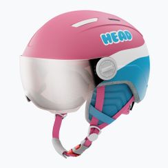 Kask narciarski dziecięcy HEAD Maja Visor pink/blue/silver red