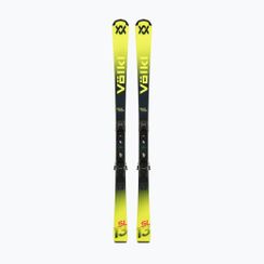 Narty zjazdowe dziecięce Völkl Racetiger Jr Pro + wiązania 7.0 VMotion Jr black/anthracite