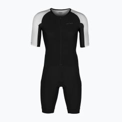 Strój startowy triathlonowy męski Orca Athlex Aerosuit czarno-biały MP115400
