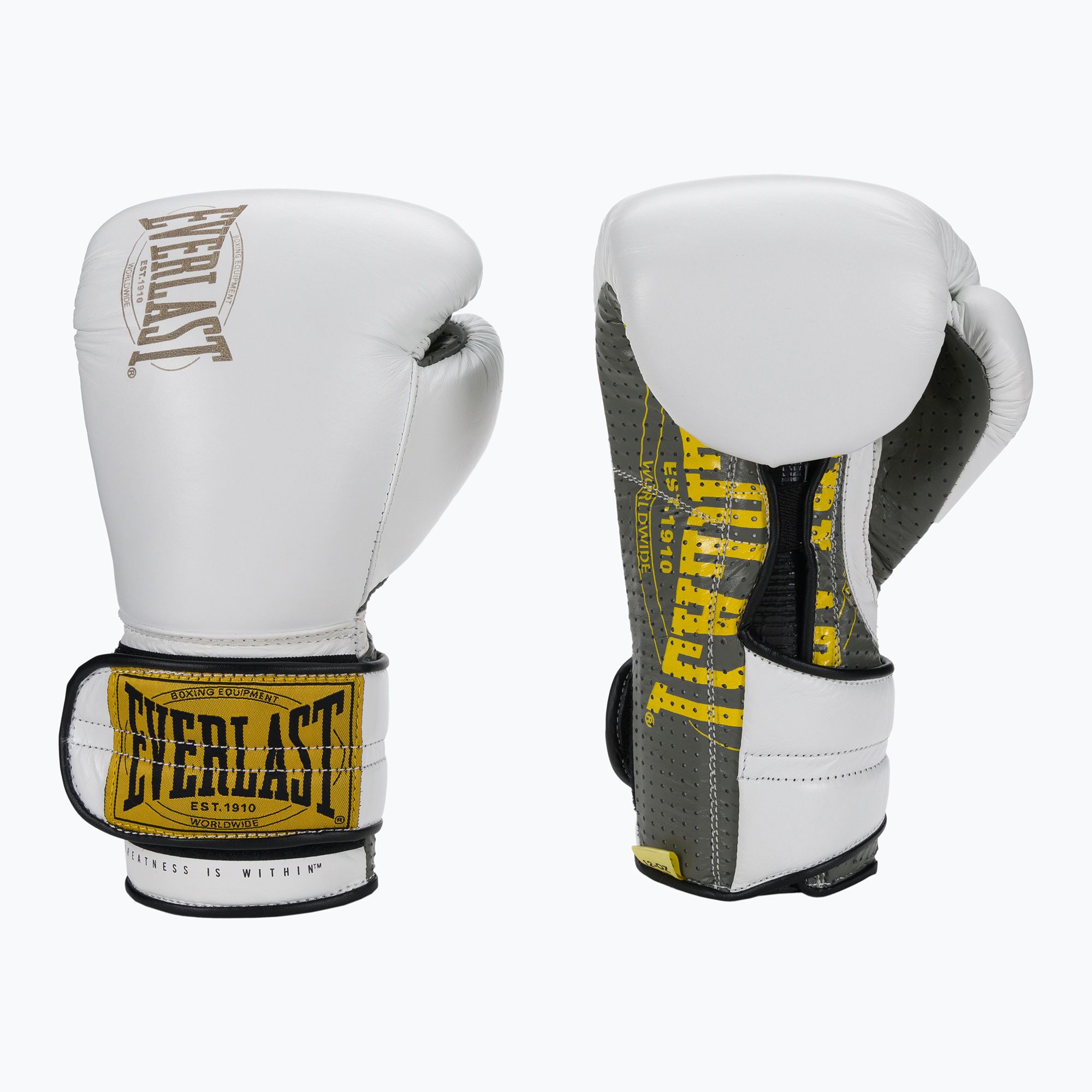 Rękawice bokserskie Everlast Bokserskie 1910 Classic Pro białe EV1910 