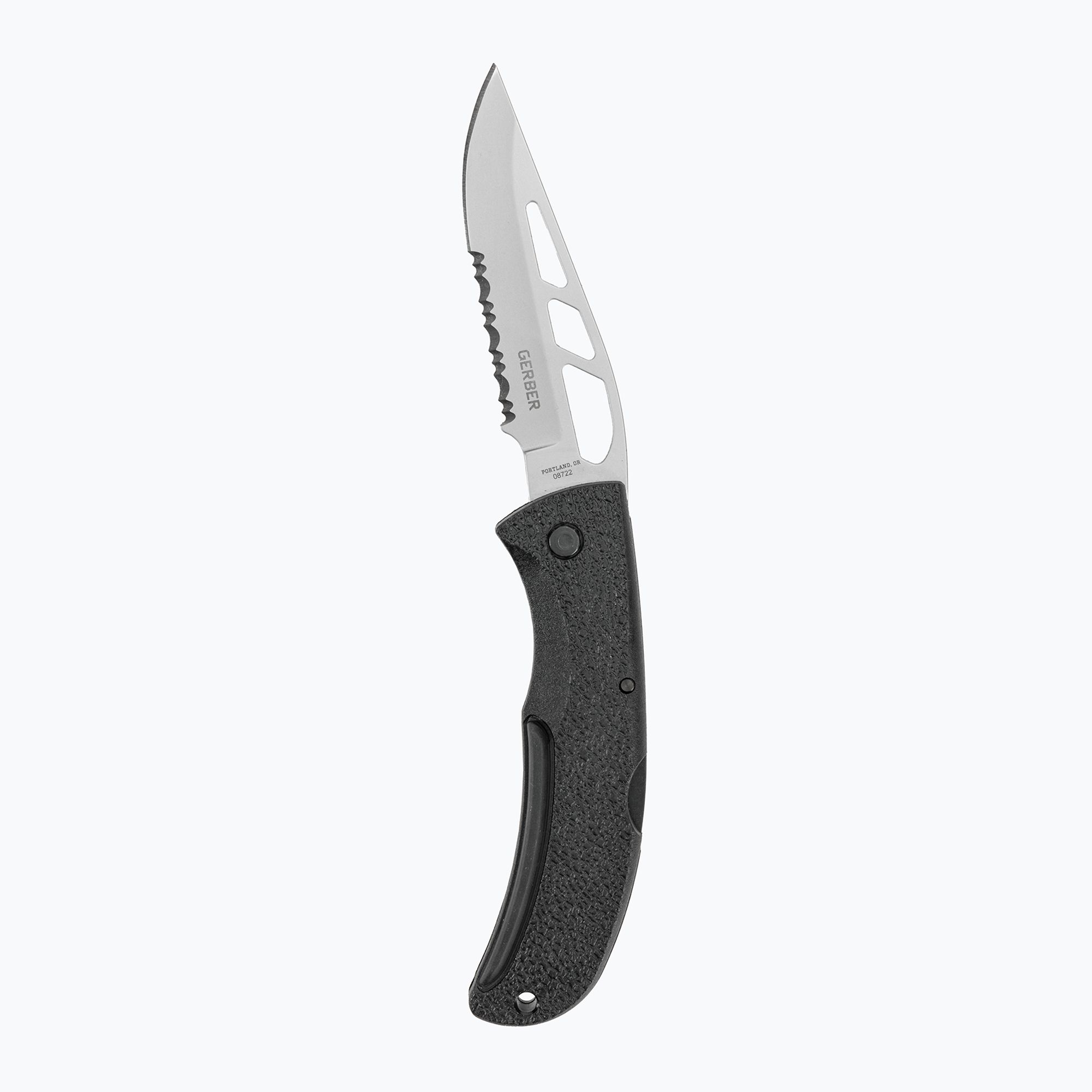 Nóż turystyczny Gerber E-Z Out Skeleton - Serrated black 