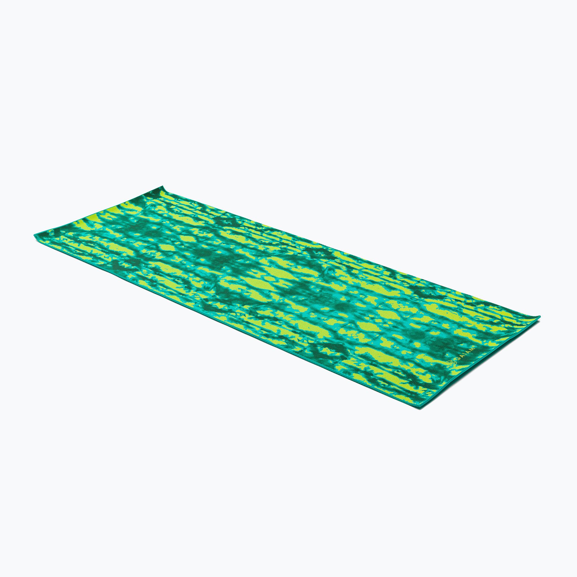 Mata do jogi Gaiam Turquoise Lotus 6 mm zielona 62344 