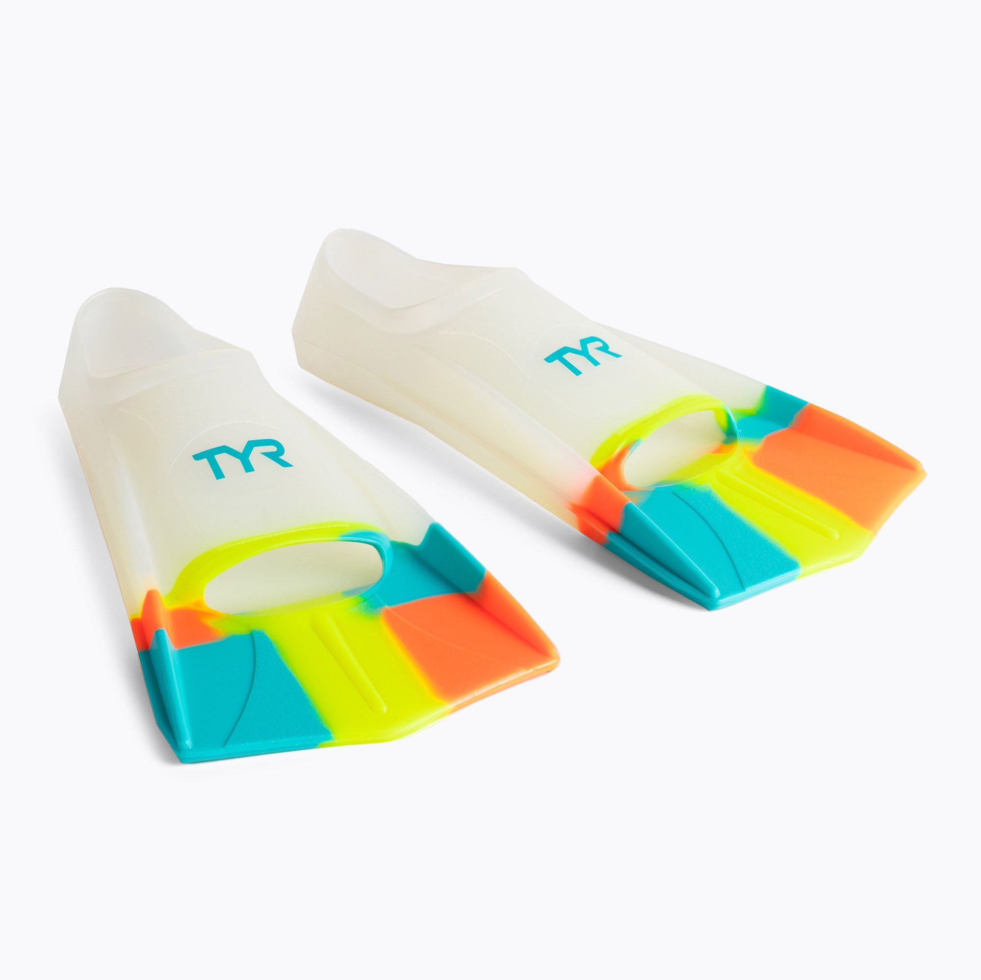 Płetwy do pływania TYR Stryker Silicone 37-38 EU white/multicolour 