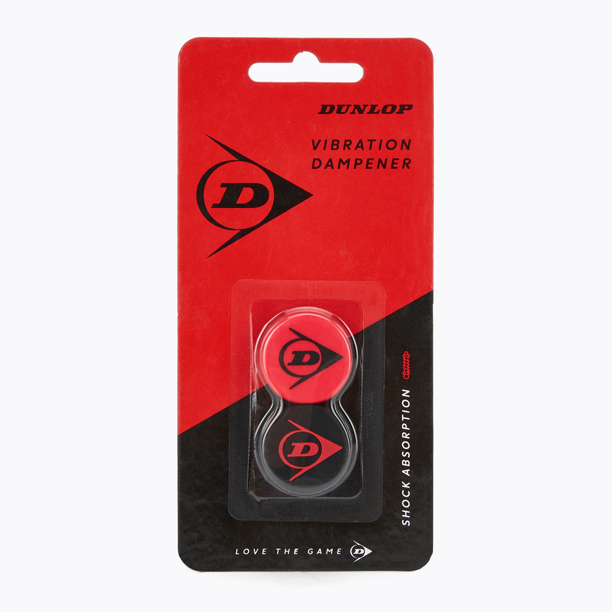 Dunlop Sports CX Flying D Vibration Dampener 2-Pack - Red/Black Tennis Accessory