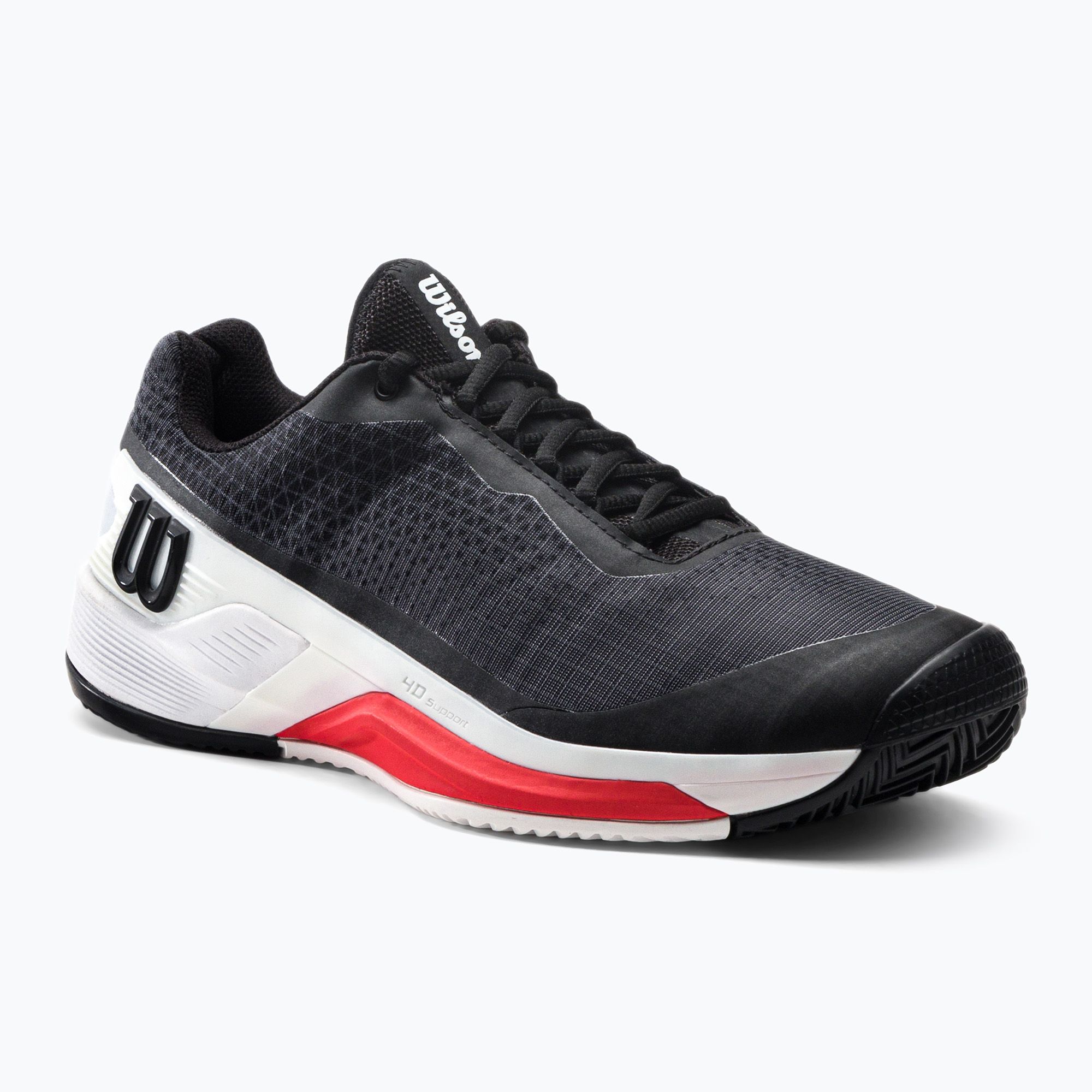 Buty do tenisa męskie Wilson Rush Pro 4.0 Clay black/white/poppy red 