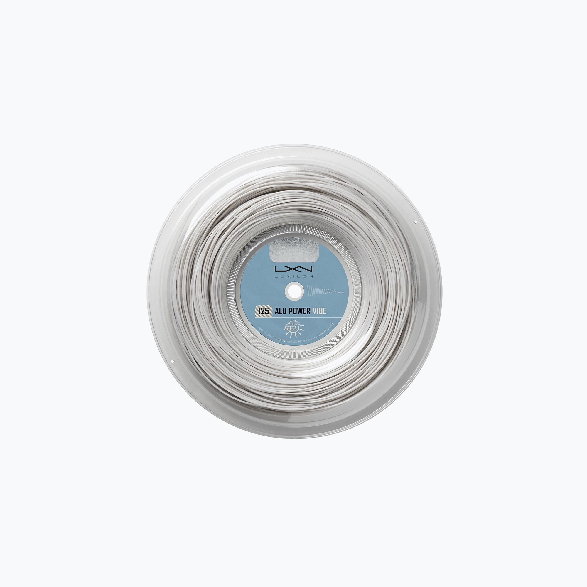 Naciąg tenisowy Luxilon Alu Power Vibe Reel Pearl 125 200 m white milk 