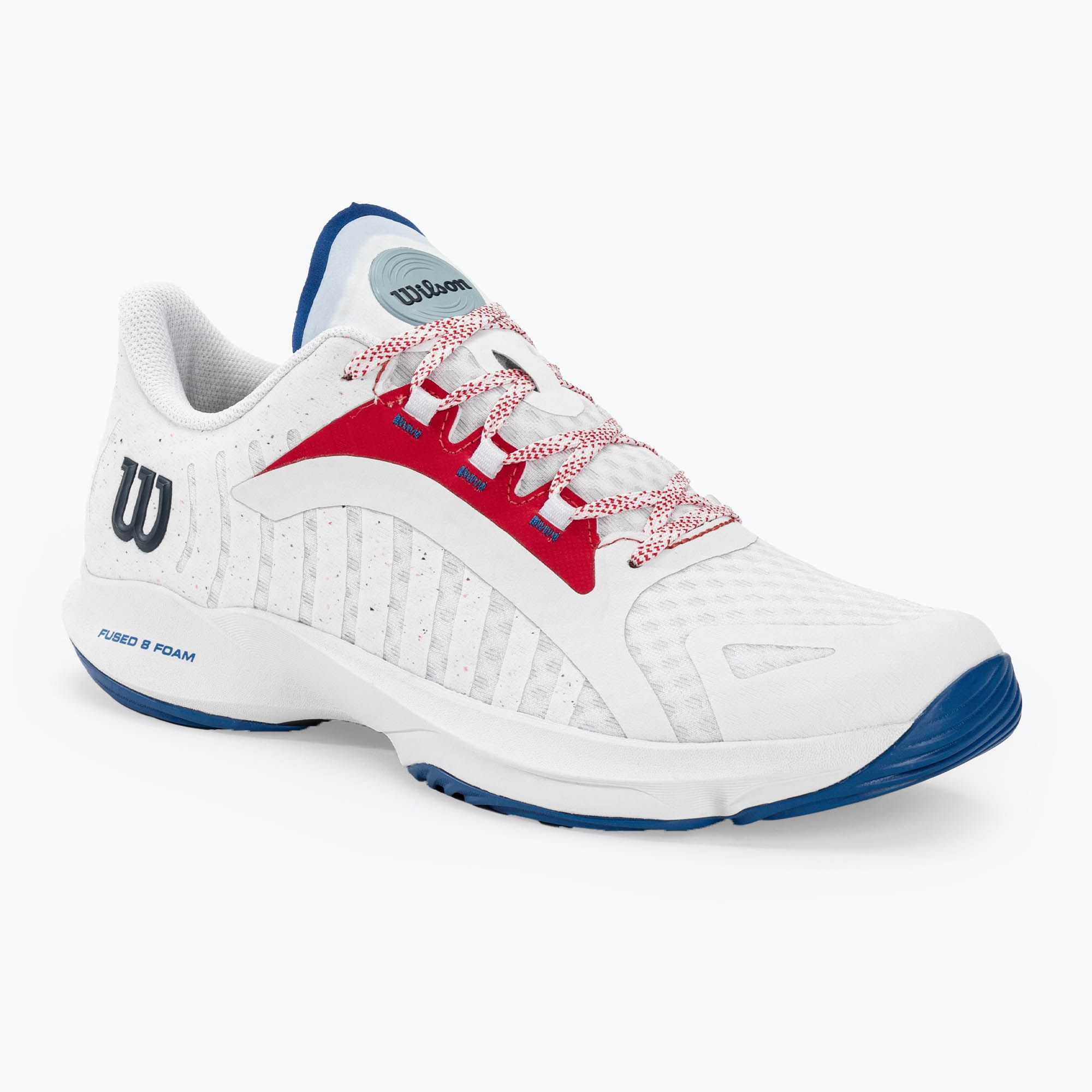 Buty do padla męskie Wilson Hurakn Pro white/wilson red/deja vu blue 