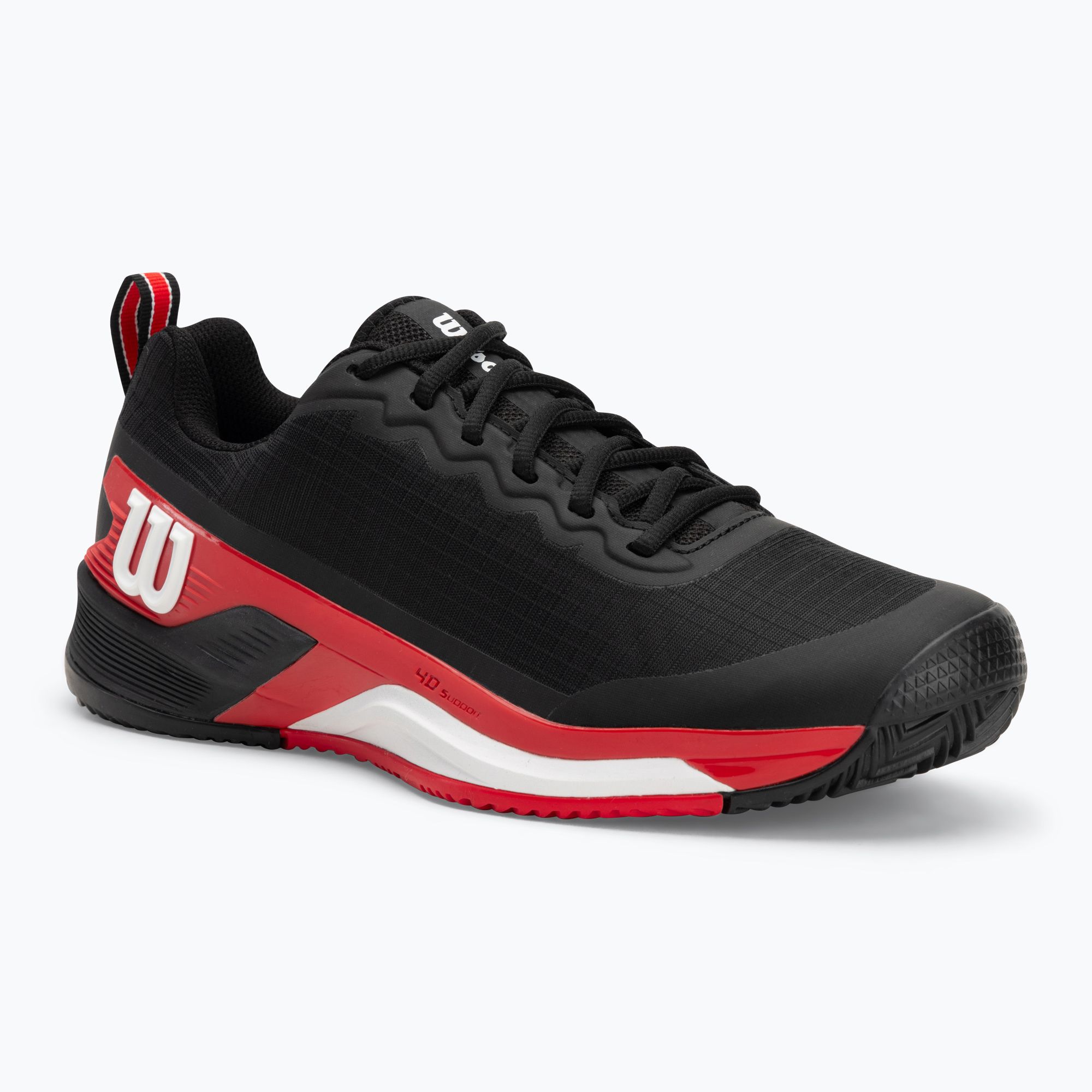 Buty do tenisa męskie Wilson Rush Pro 4.5 Clay black/ infrared/ white 