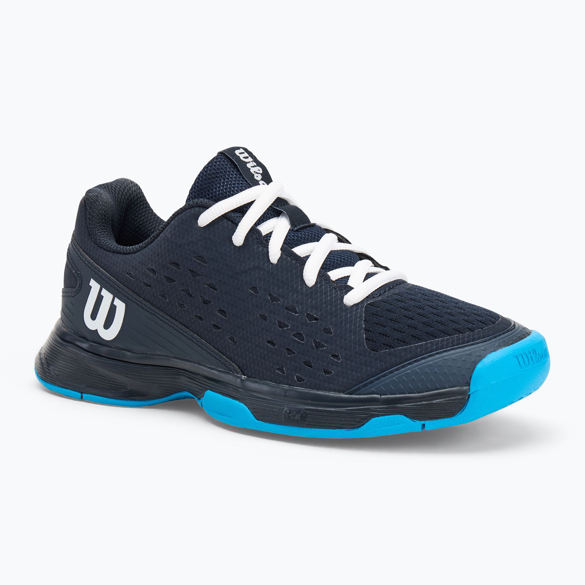 Buty do tenisa dziecięce Wilson Rush Pro L Jr navy blazer/ white/ atomic blue 