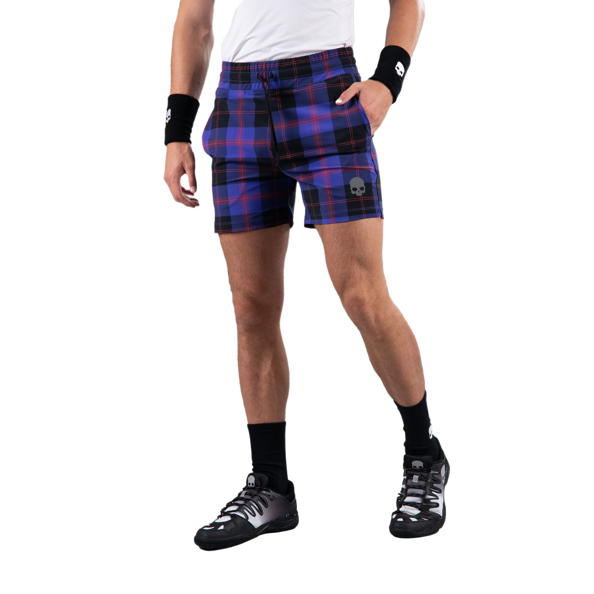 Spodenki tenisowe męskie HYDROGEN Tartan Dis. purple 