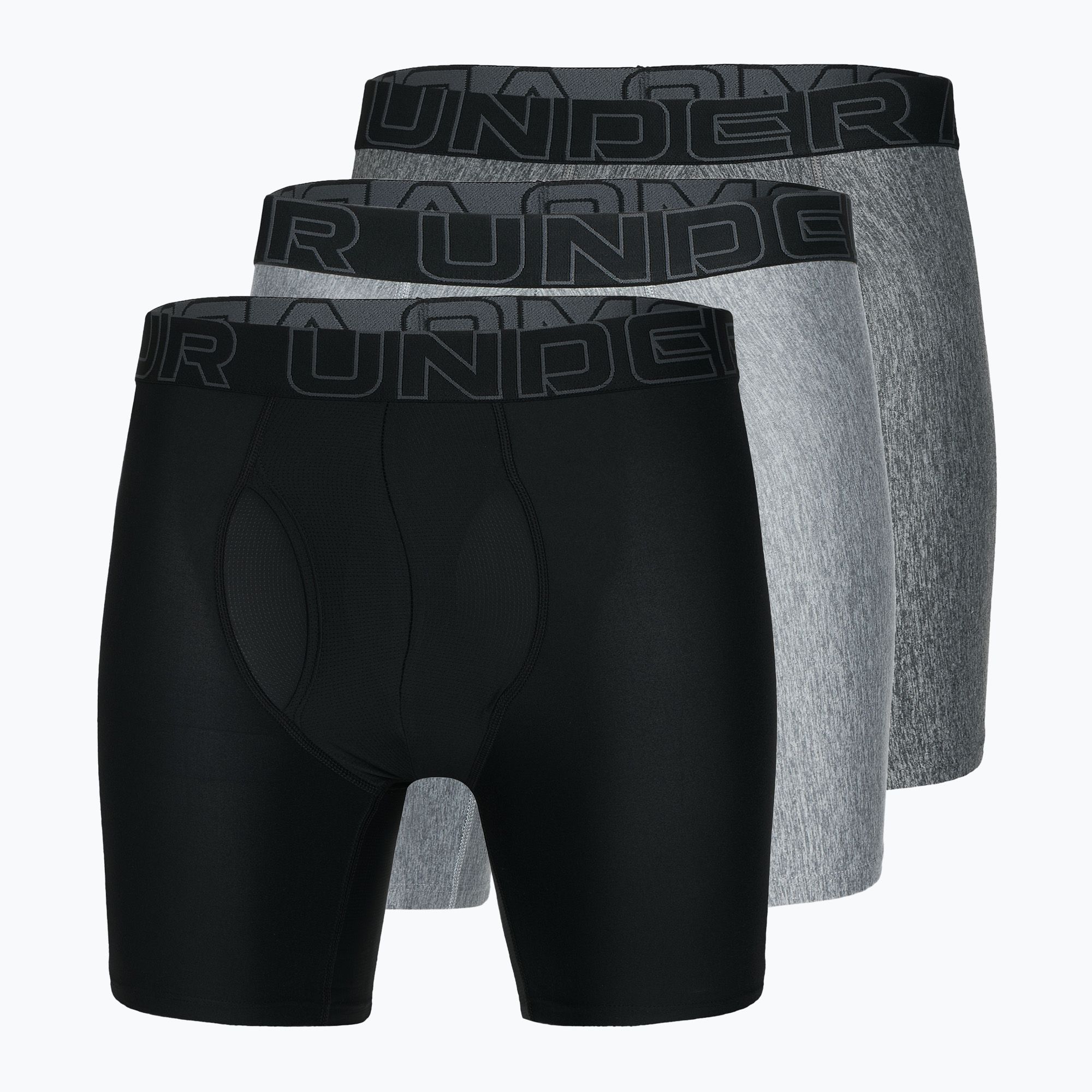 Bokserki męskie Under Armour Perf Tech 6in 3 pary grey 