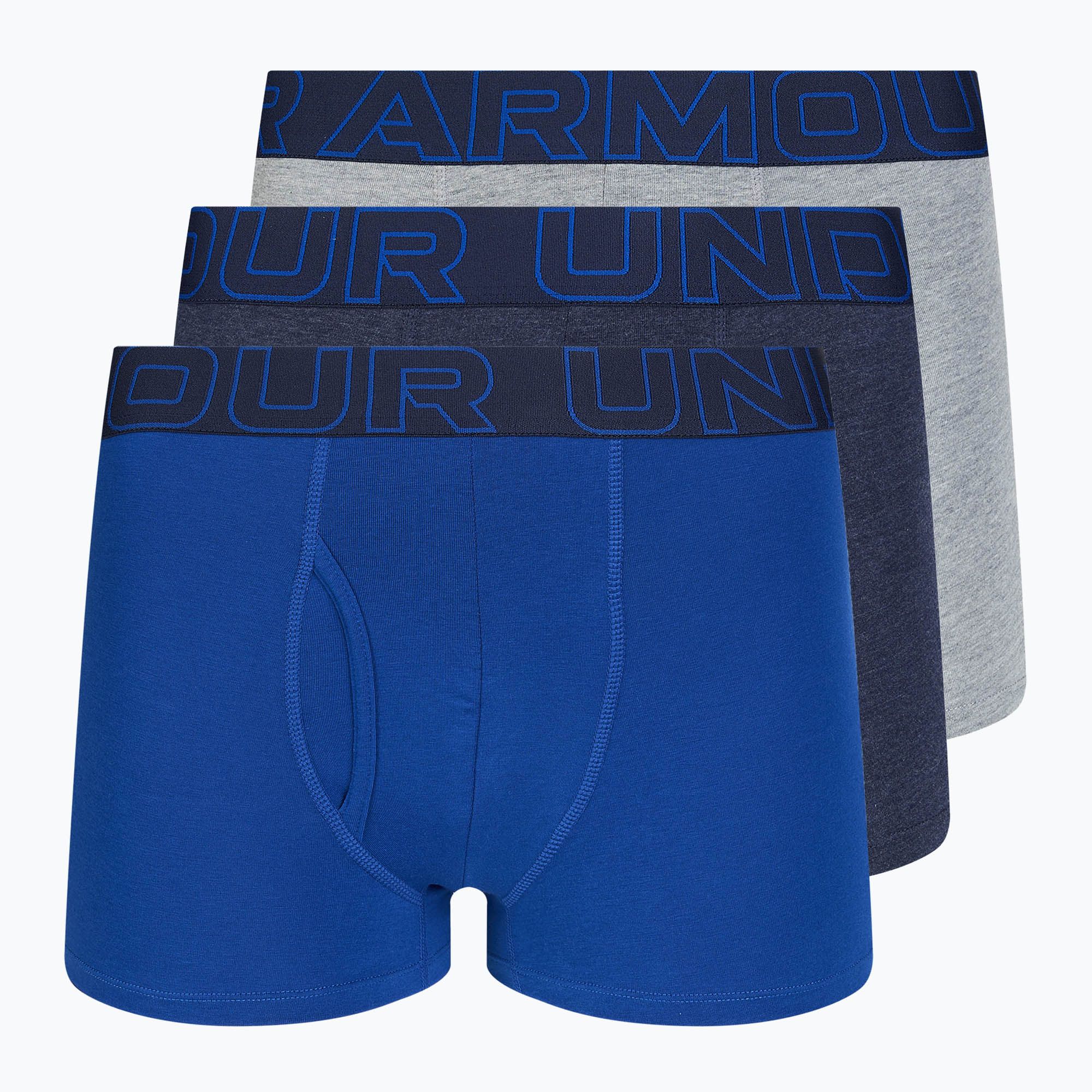 Bokserki męskie Under Armour Perf Cotton 3 pary midnight/navy 