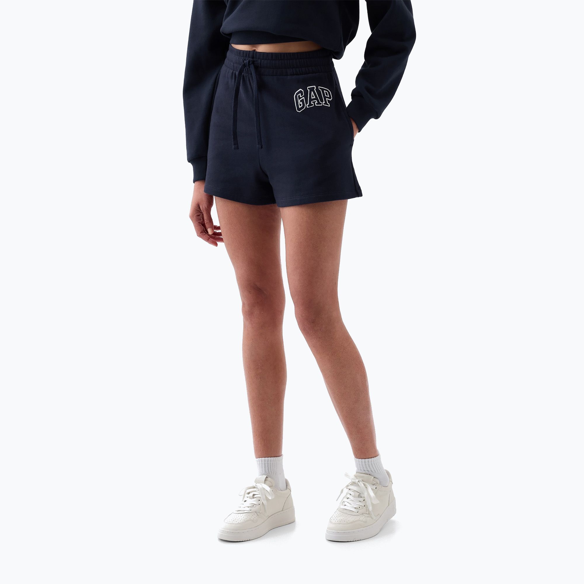 Spodenki damskie GAP Heritage French Logo navy 