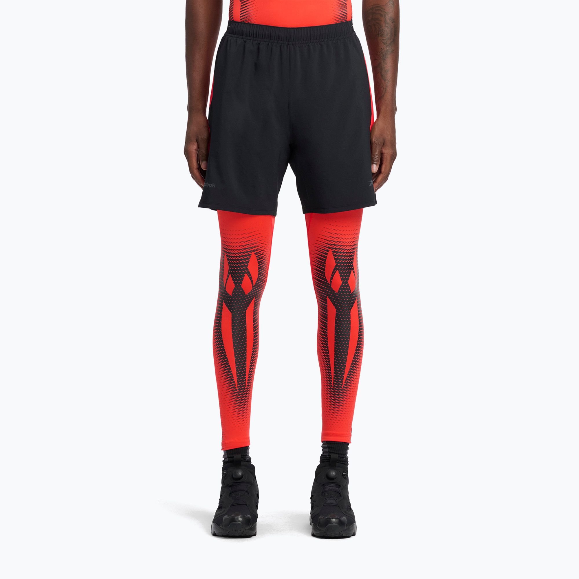 Spodenki treningowe męskie Reebok Athlete Speed black/energy red 