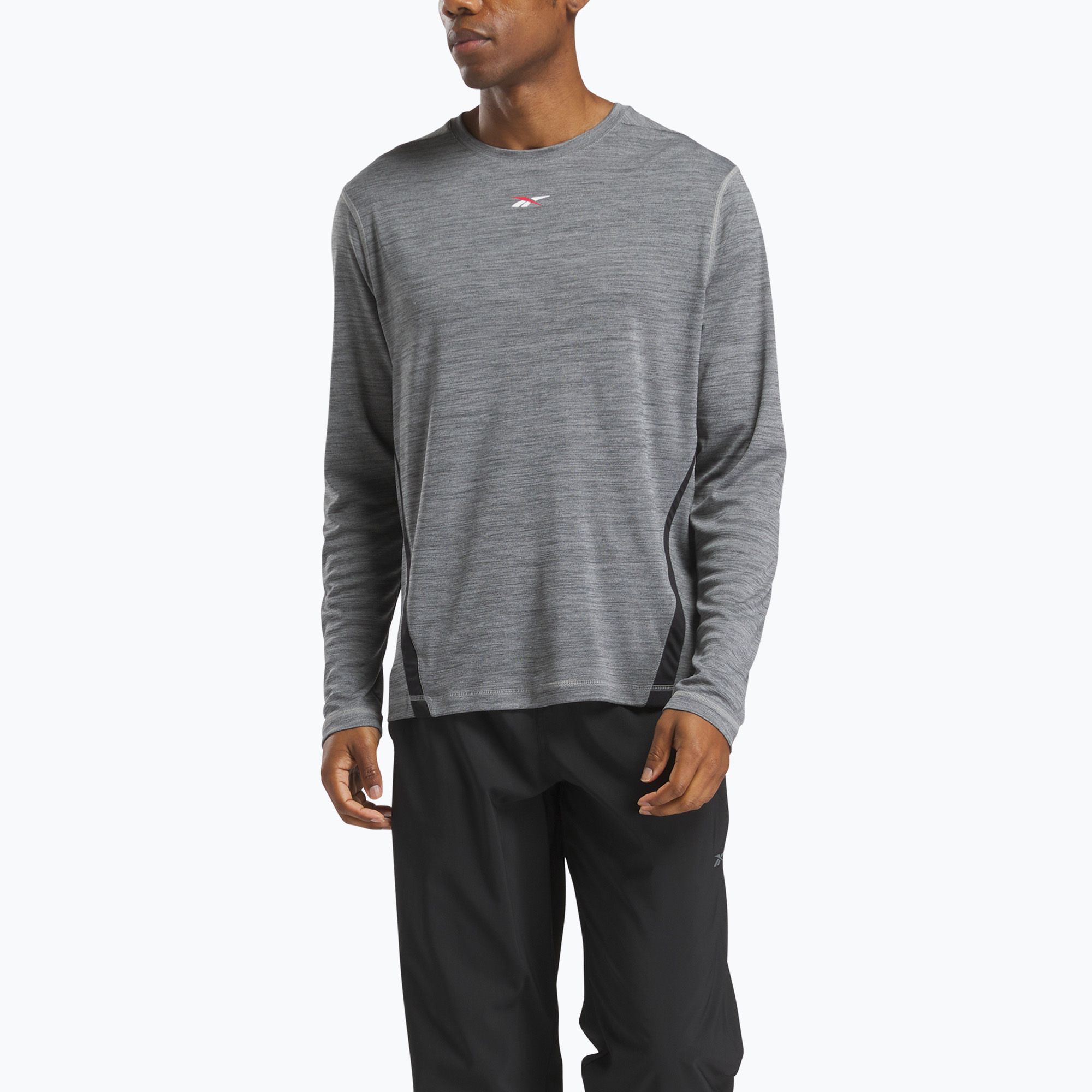 Longsleeve treningowy męski Reebok Id Train Energy Tech Tee grey 1 