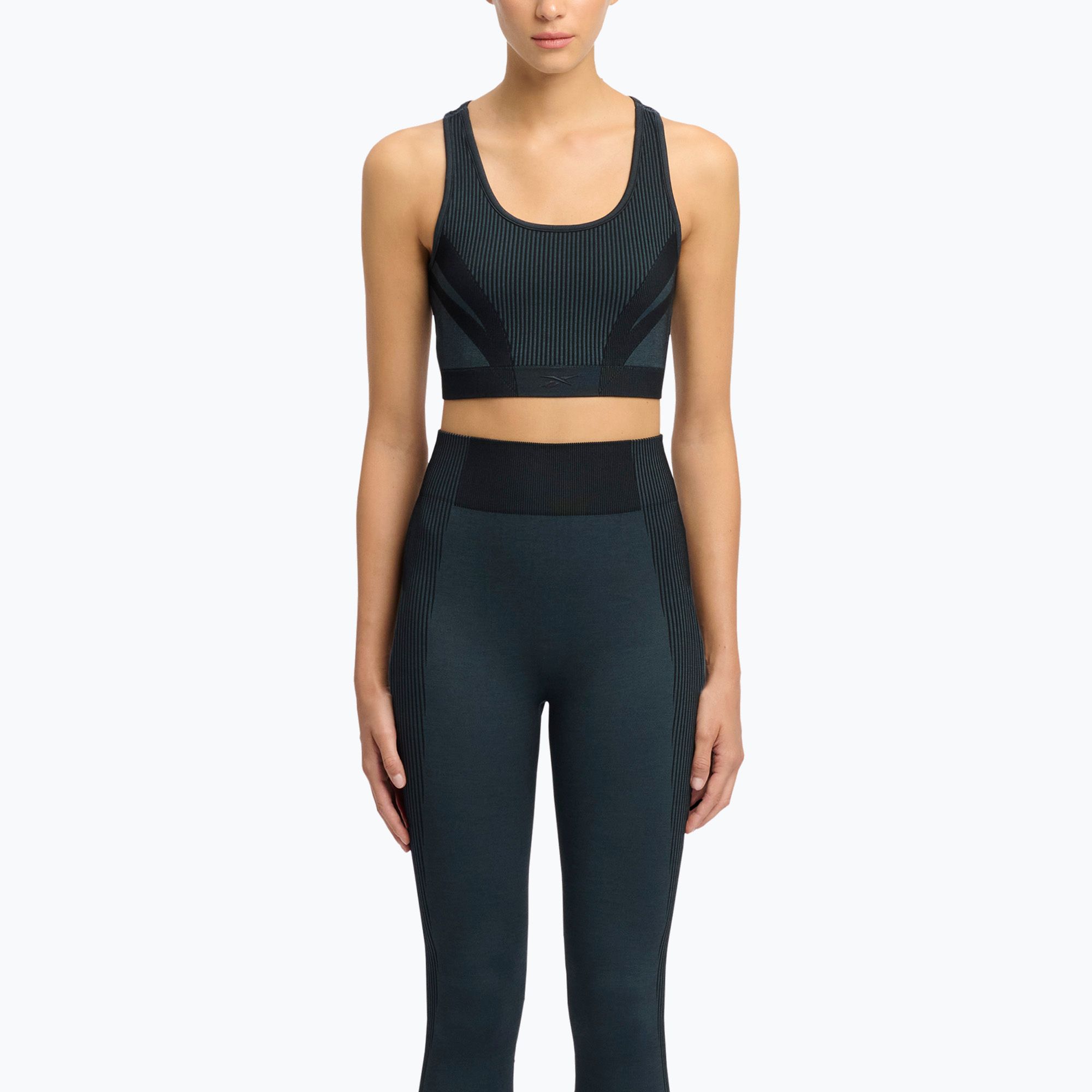 Biustonosz treningowy damski Reebok Rbk Lab Seamless black 