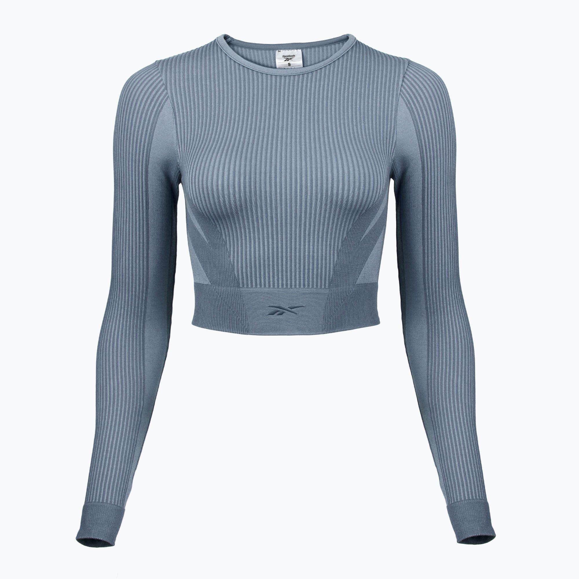 Longsleeve treningowy damski Reebok RBK Lab Seamless Crop upgrade blue 