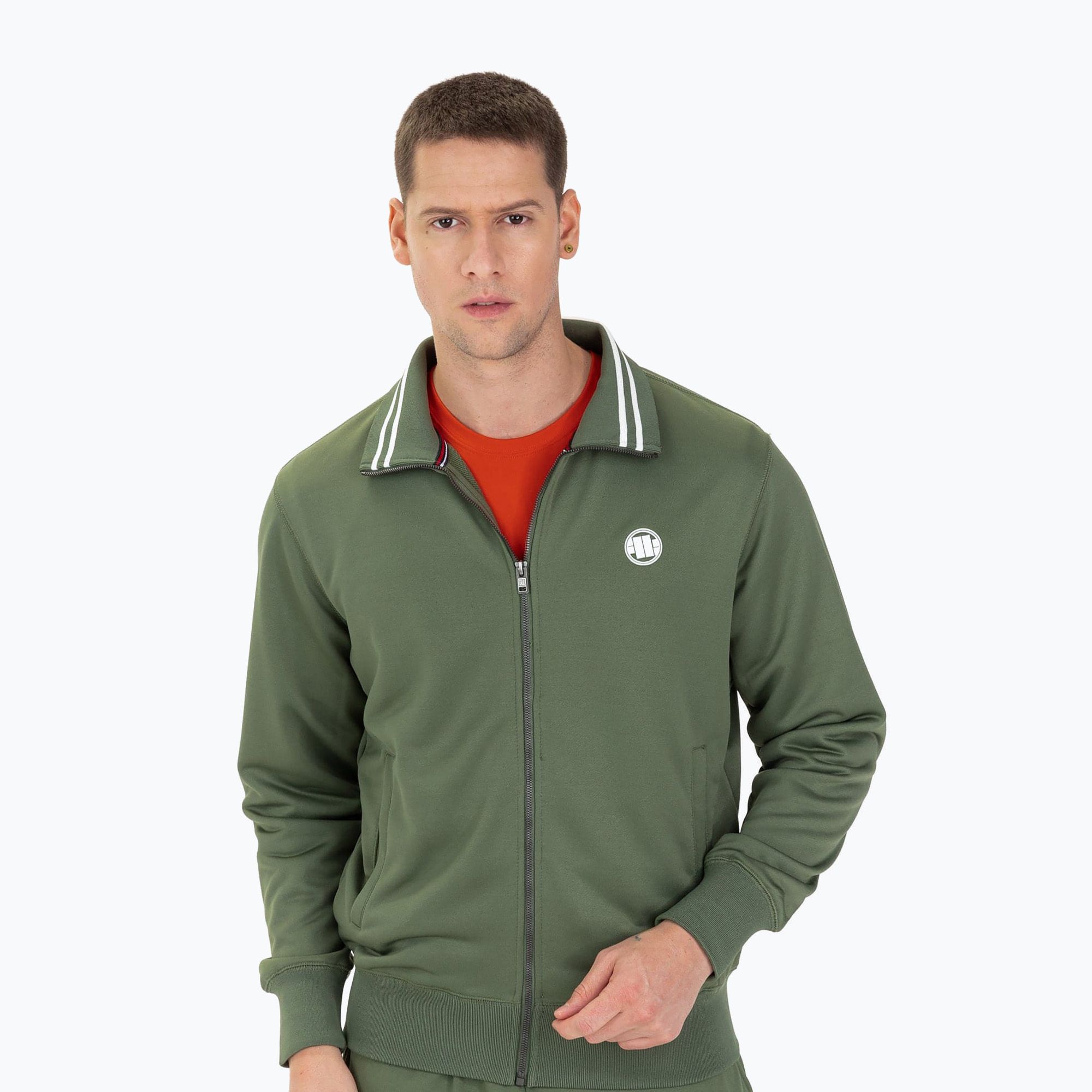 Bluza męska Pitbull Oldschool Track Small Logo olive 