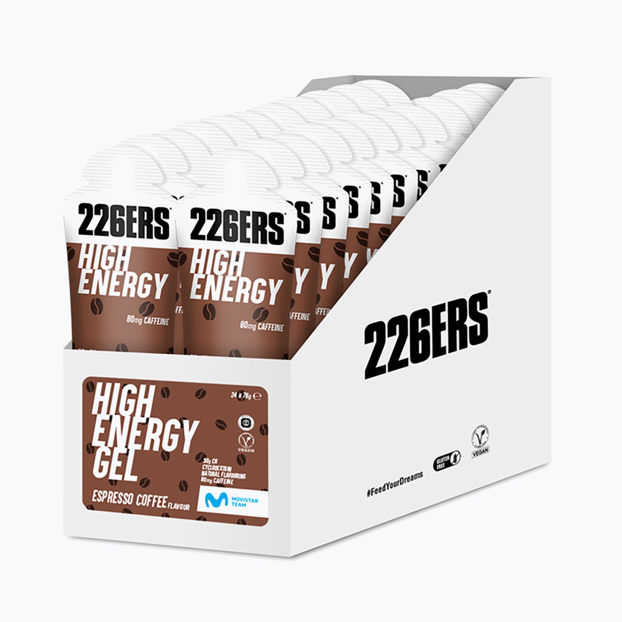 Zestaw żeli energetycznych 226ERS High Energy Caffeine 24 szt. x 76 g kawa 