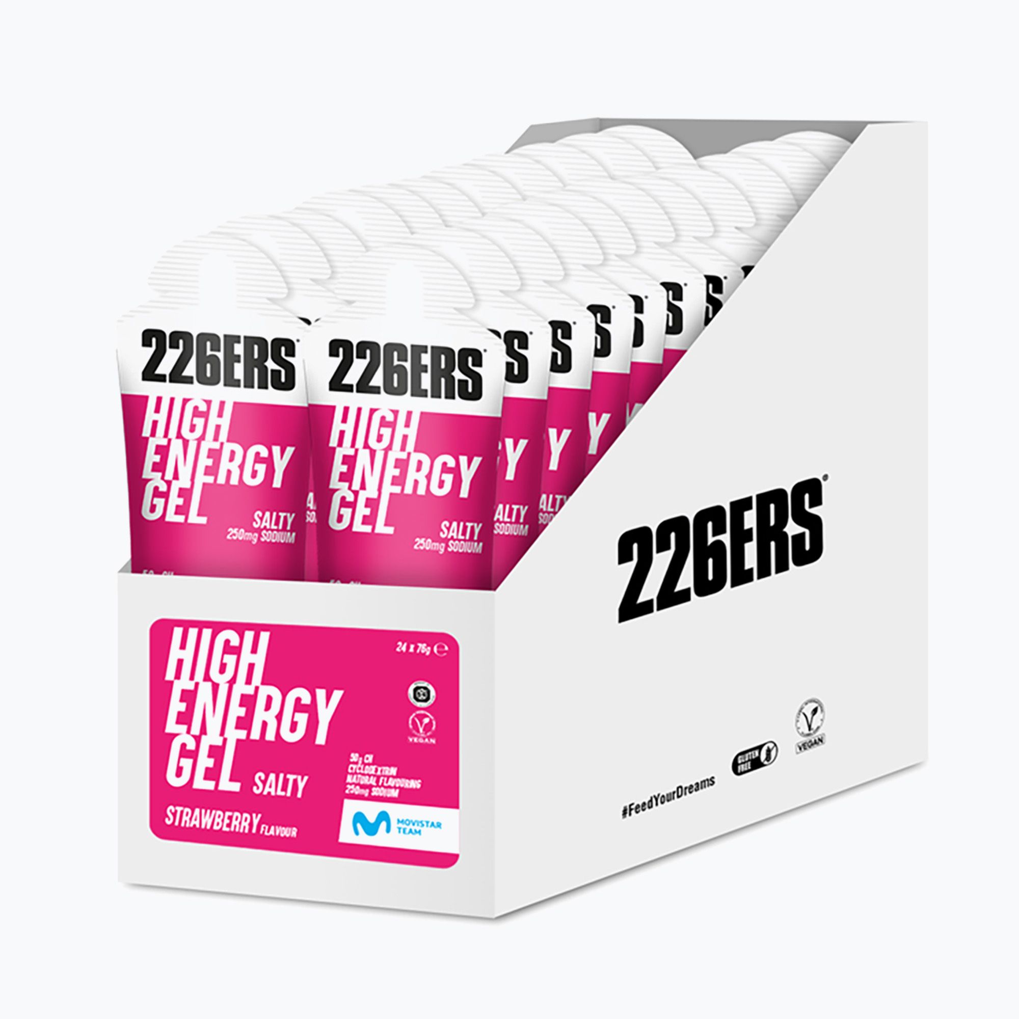 Zestaw żeli energetycznych 226ERS High Energy Salty 24 szt. x 76 g słona truskawka 