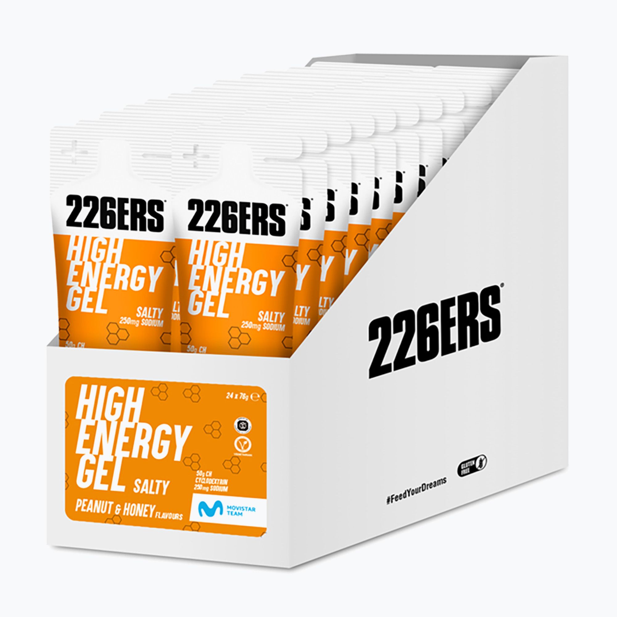 Zestaw żeli energetycznych 226ERS High Energy Salty 24 szt. x 76 g orzeszki ziemne/miód 