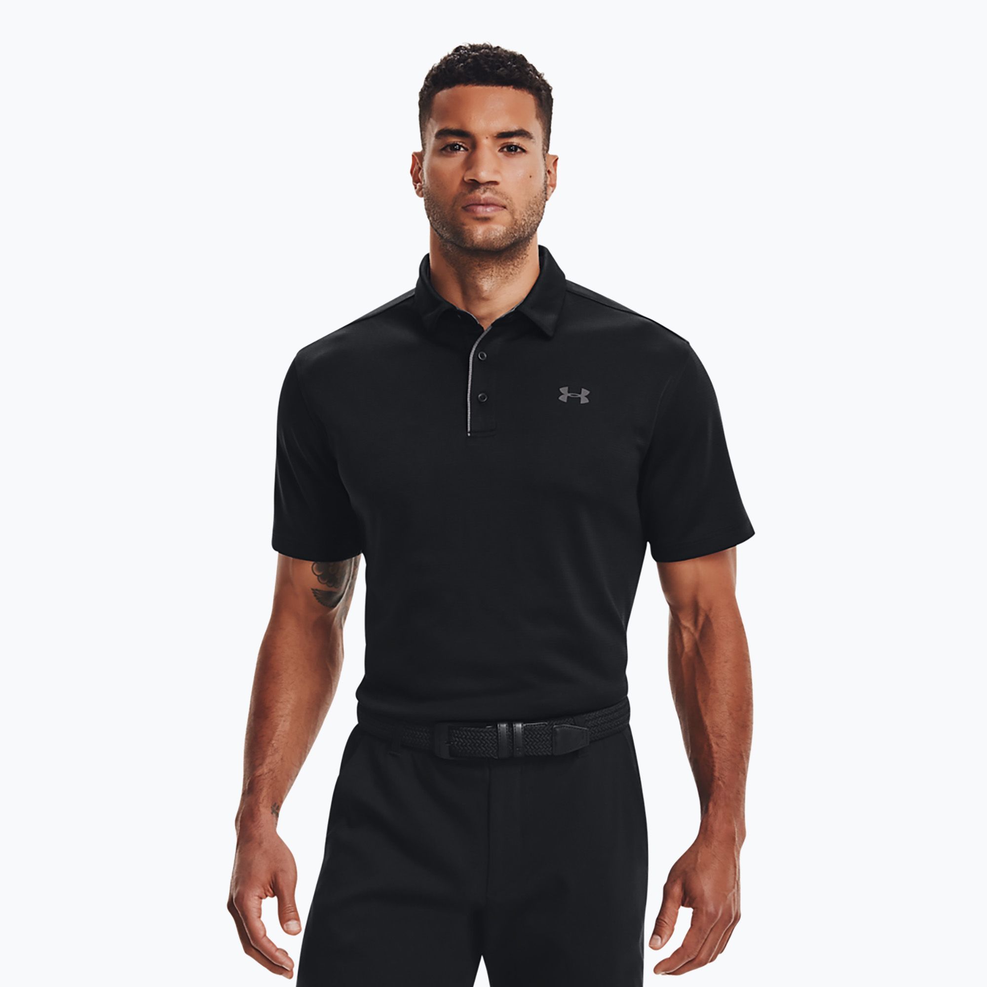 Koszulka polo męska Under Armour Tech Polo black/graphite/graphite 