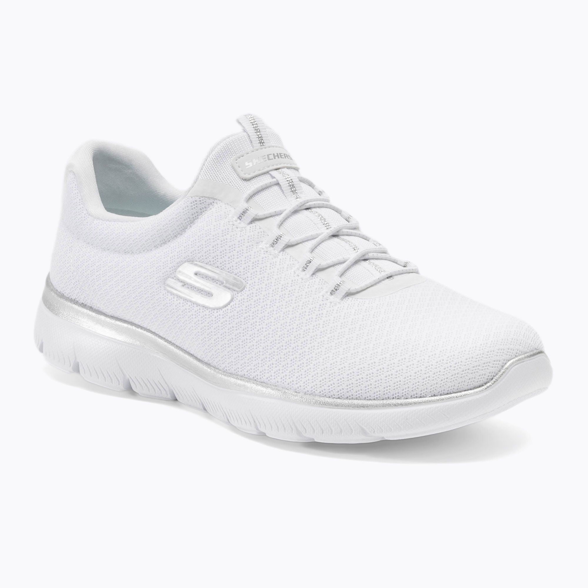 Buty damskie SKECHERS Summits white/silver 