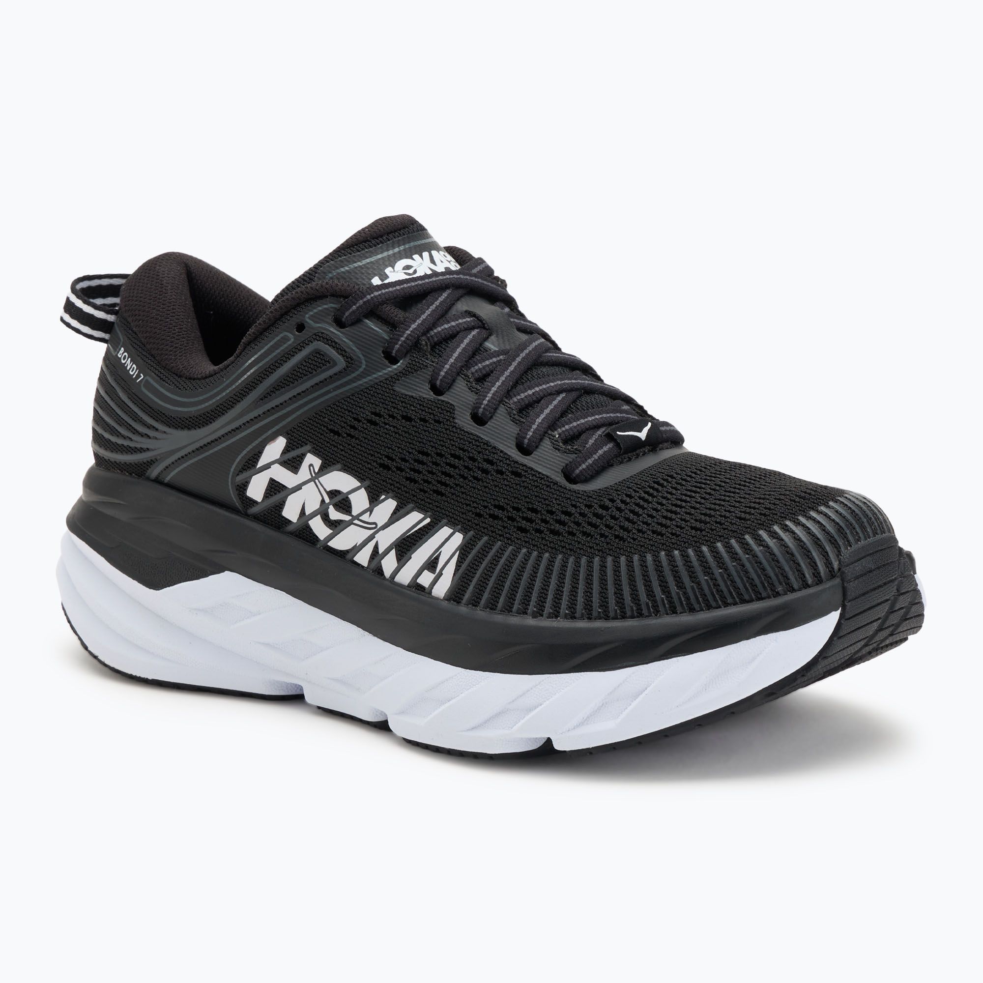 Buty do biegania damskie HOKA Bondi 7 black/white 