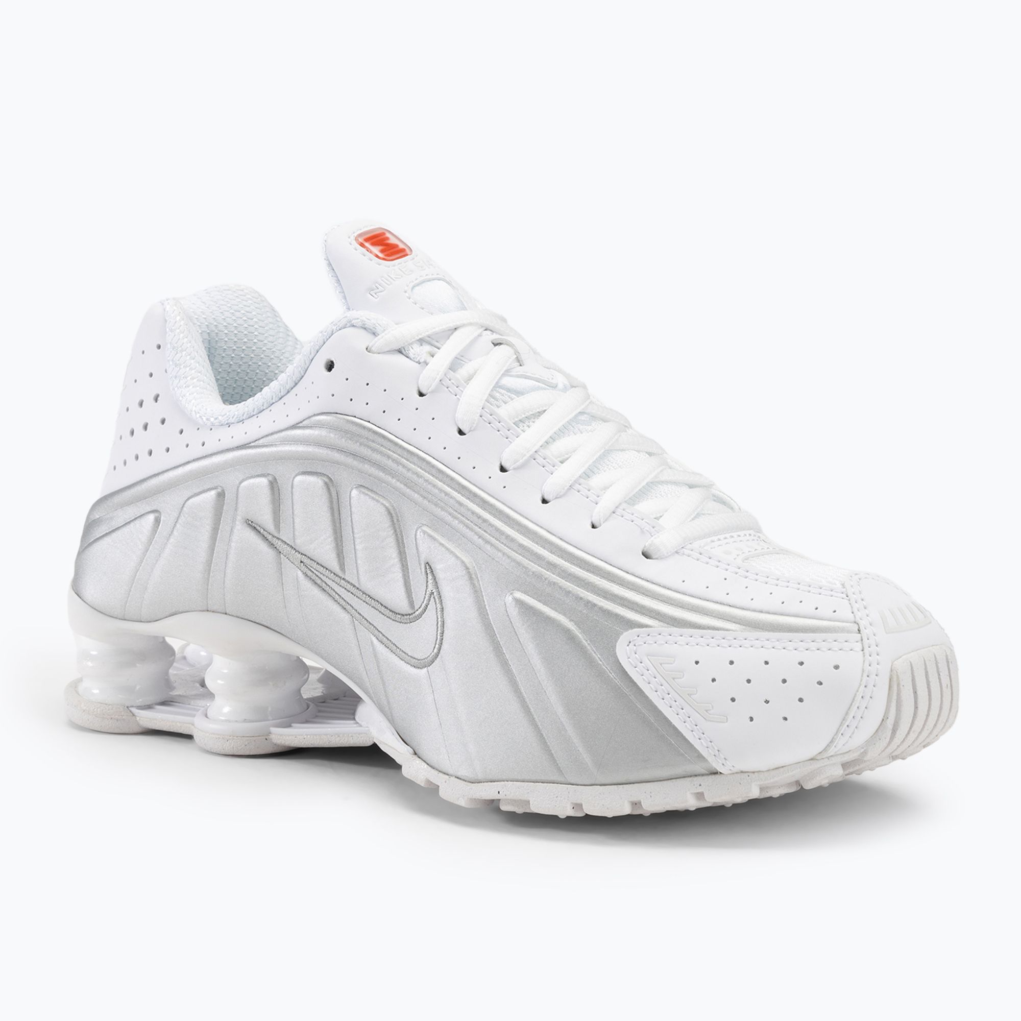 Buty damskie Nike Shox R4 Shox R4 white/metalicsilver/max orange 