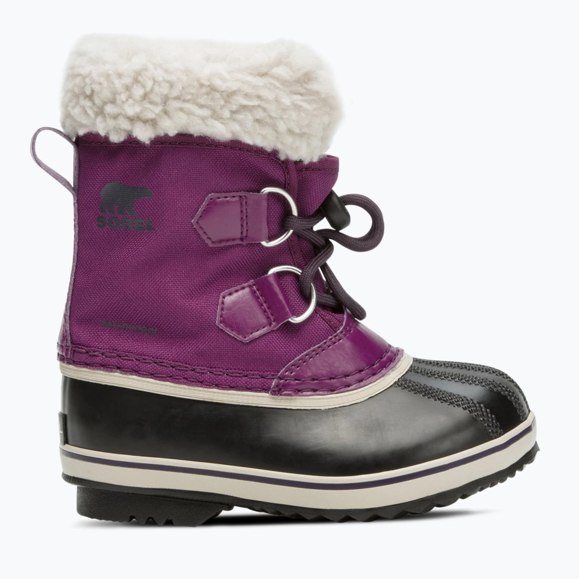 Śniegowce dziecięce Sorel Yoot Pac Nylon Wp wild iris/dark plum 