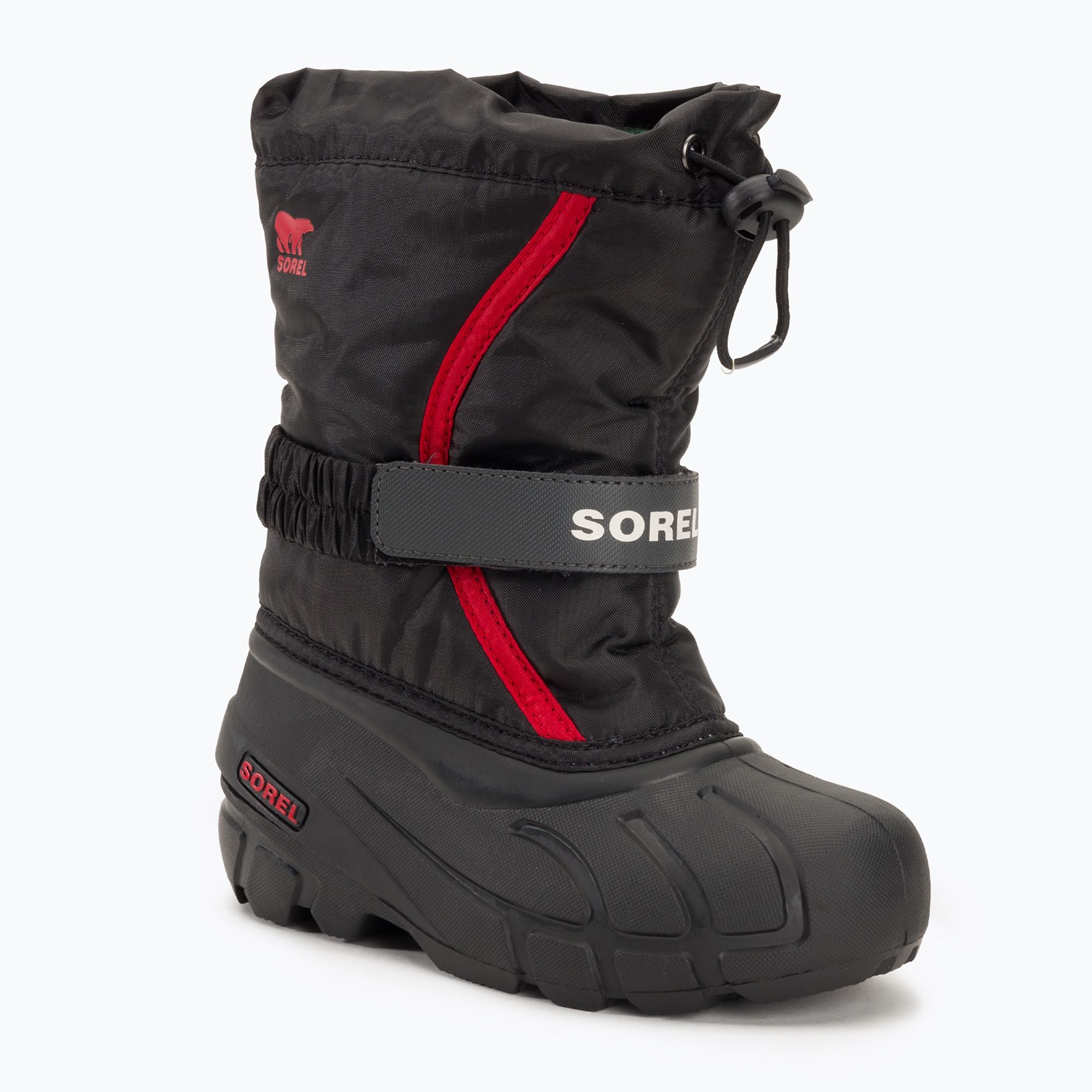 Śniegowce dziecięce Sorel Flurry Dtv black/bright red 