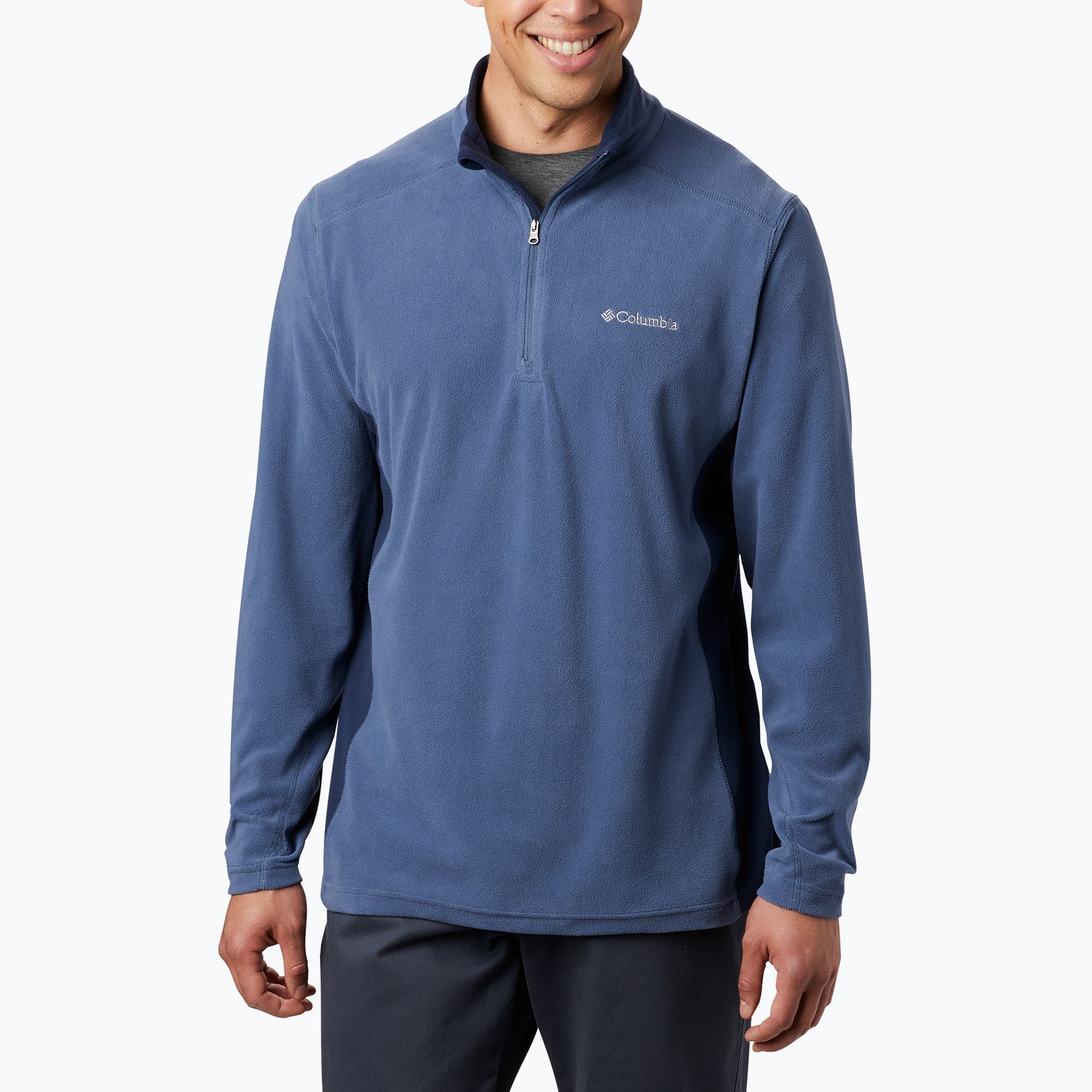 Bluza polarowa męska Columbia Klamath Range II HZ dark mountain/collegiate navy 