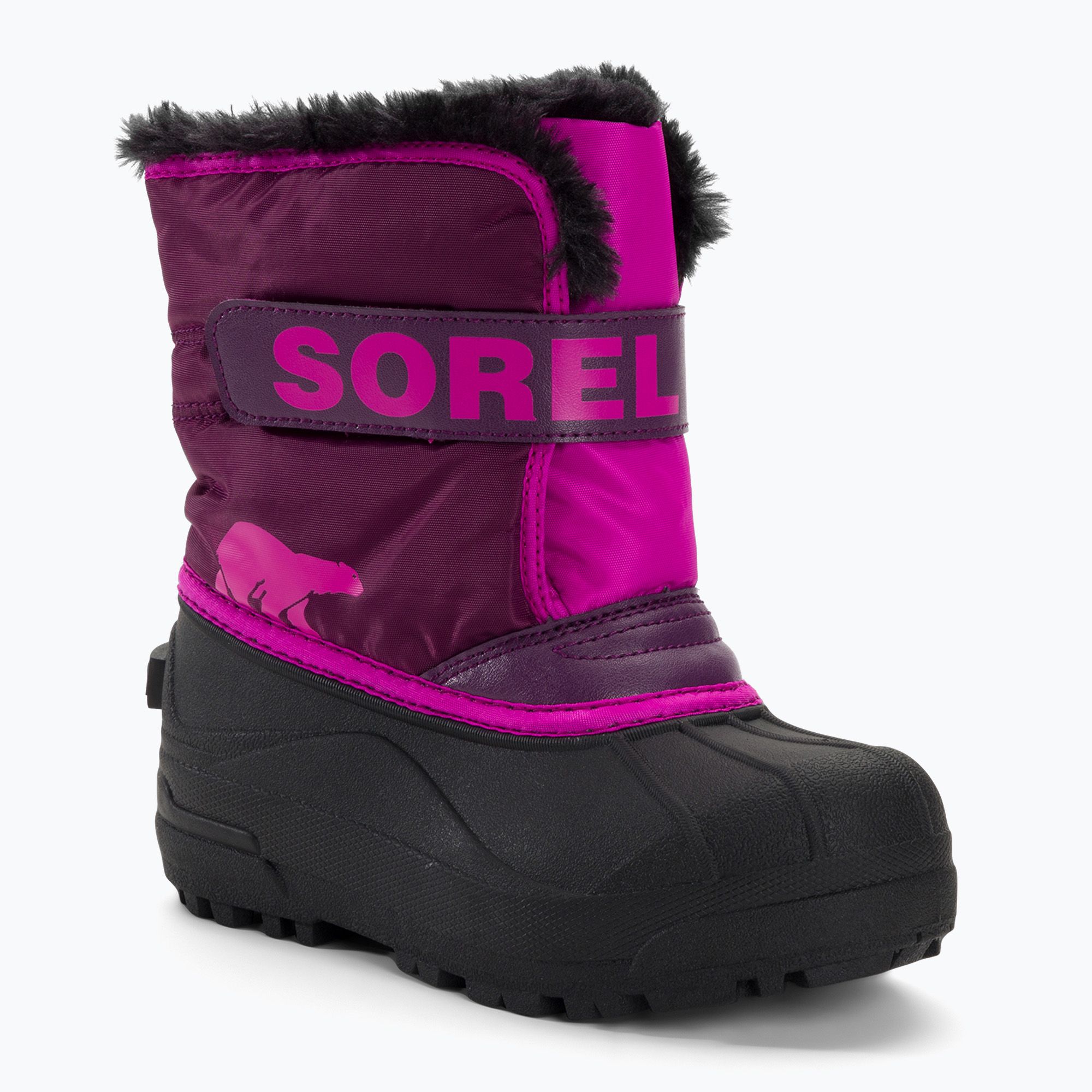 Śniegowce juniorskie Sorel Snow Commander purple dahlia/groovy pink 