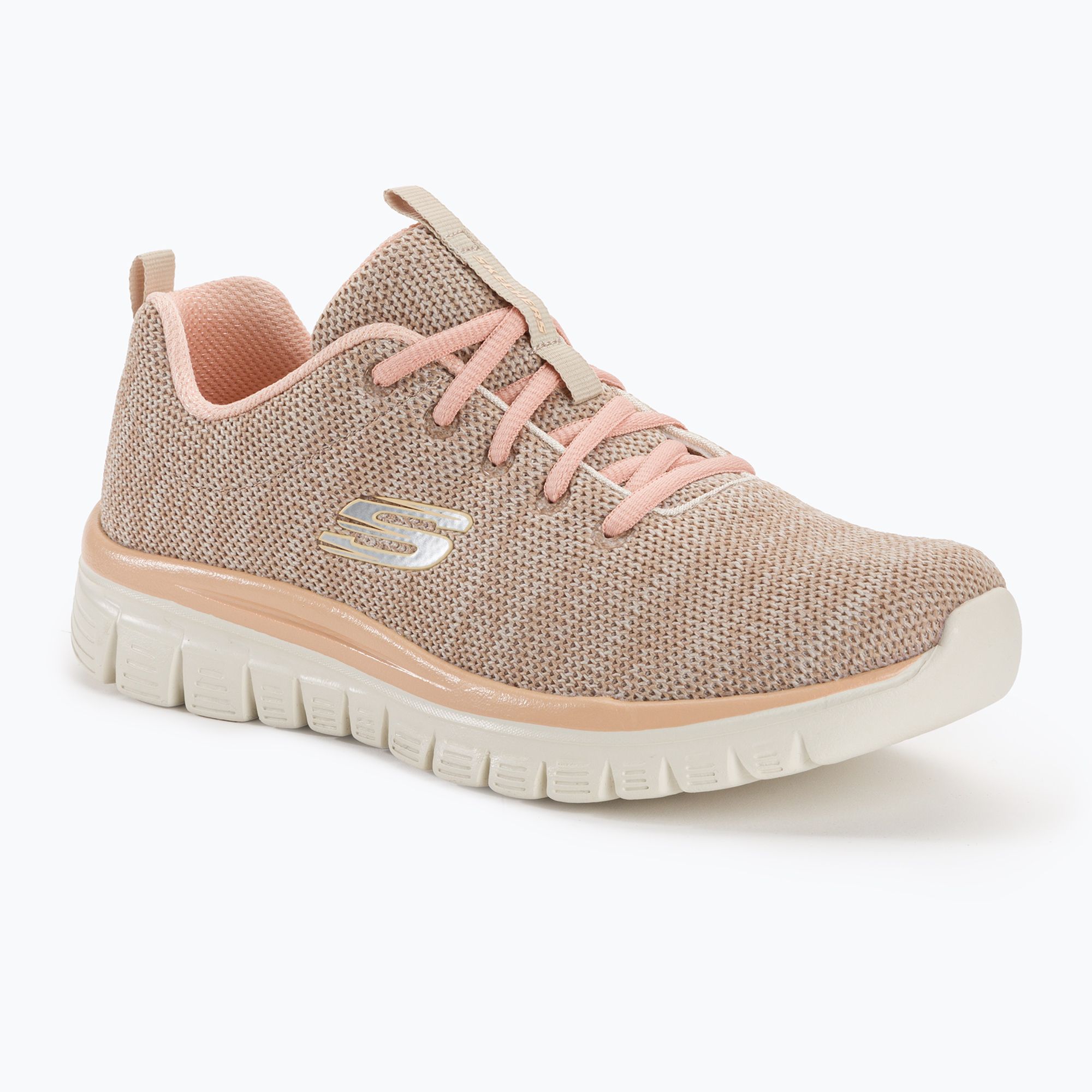 Buty damskie SKECHERS Graceful Twisted Fortune natural/coral 
