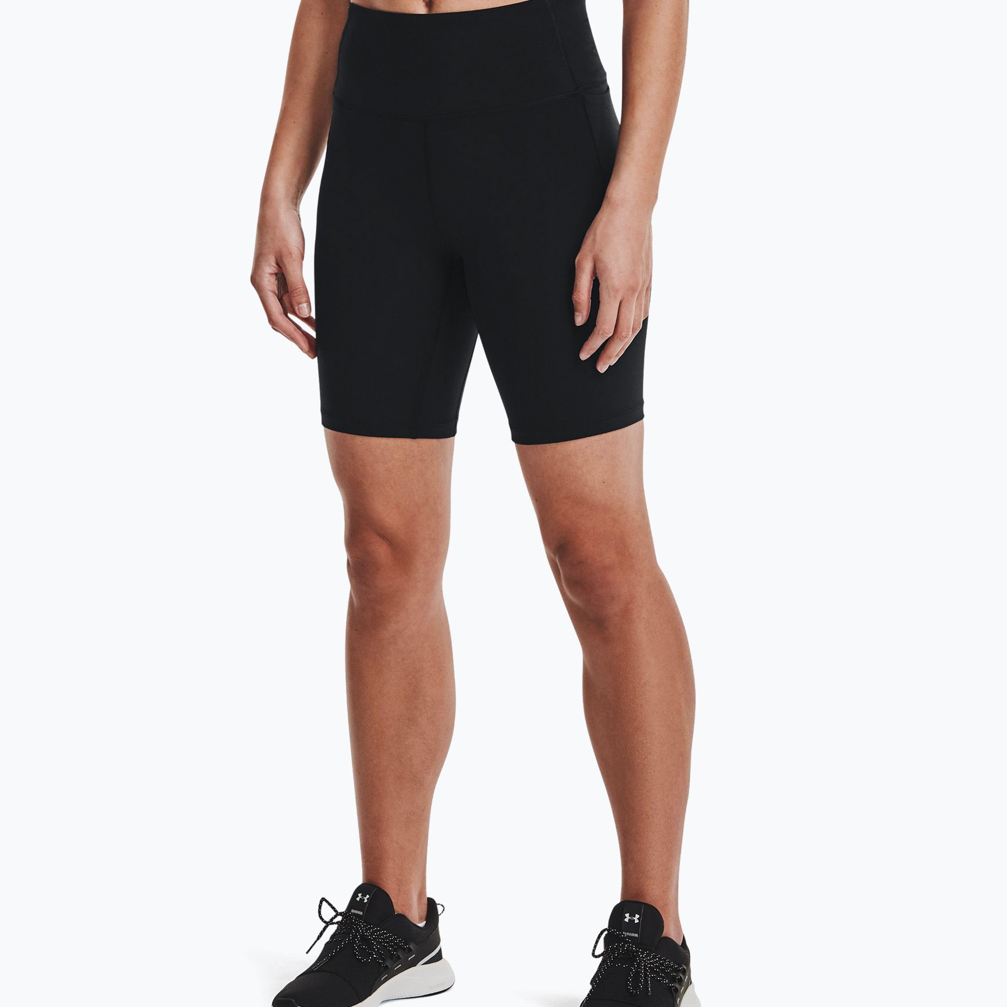 Spodenki treningowe damskie Under Armour Meridian Bike black/metallic silver 