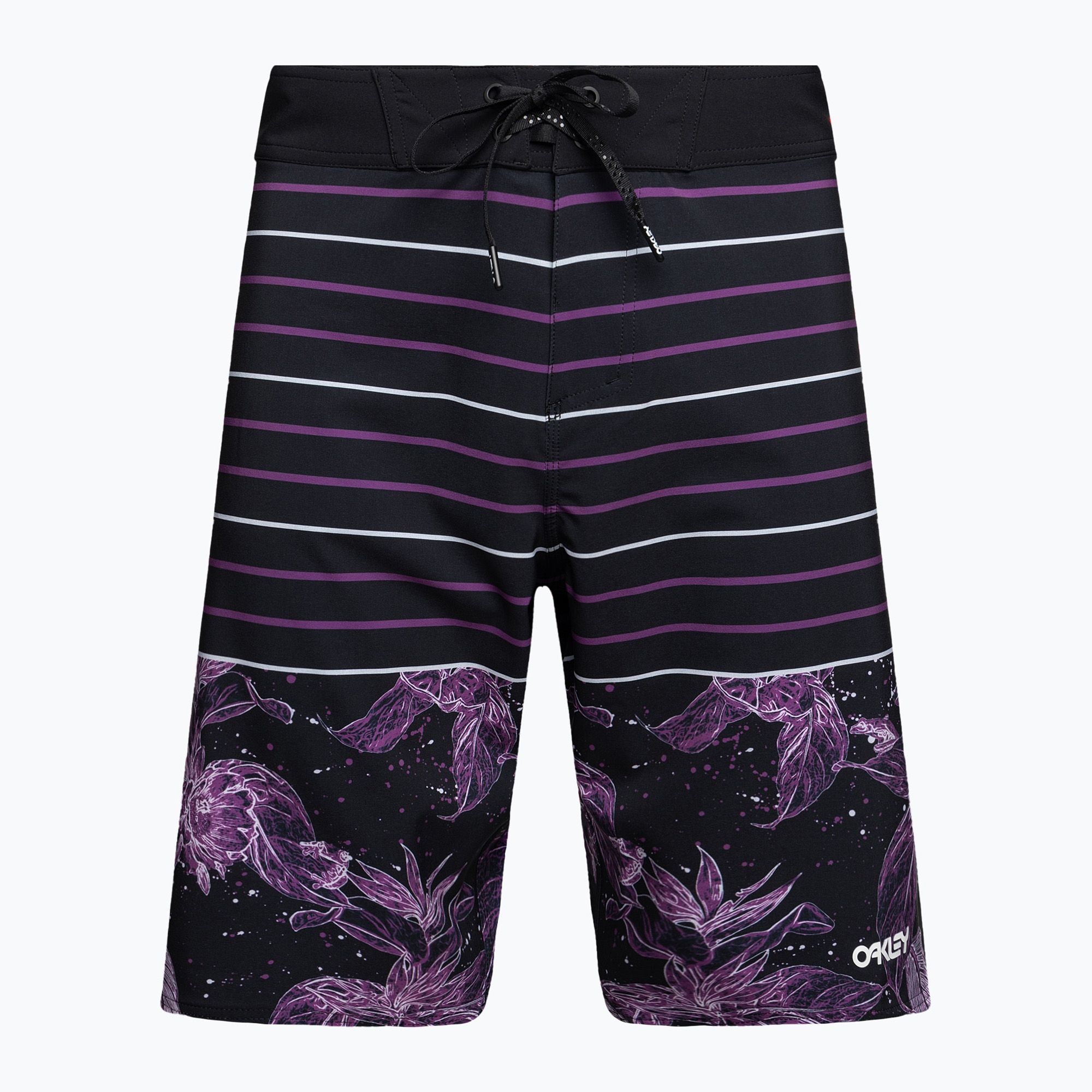 Szorty kąpielowe męskie Oakley Retro Split 21 purple flower/stripe 