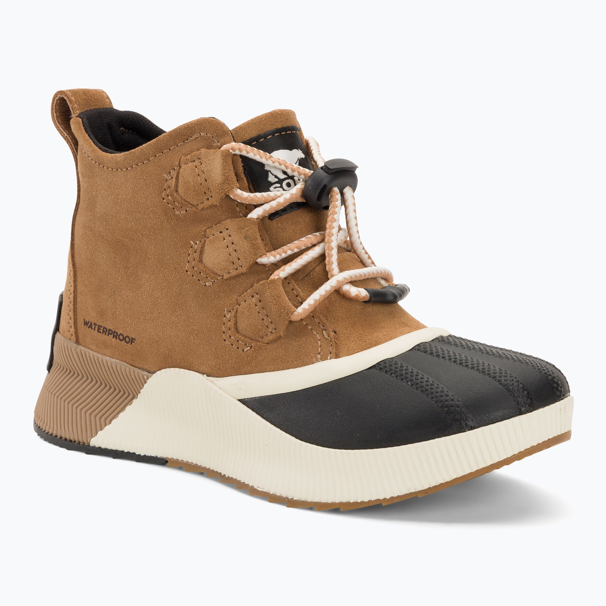 Śniegowce juniorskie Sorel Ona Classic Suede camel brown/sea salt 
