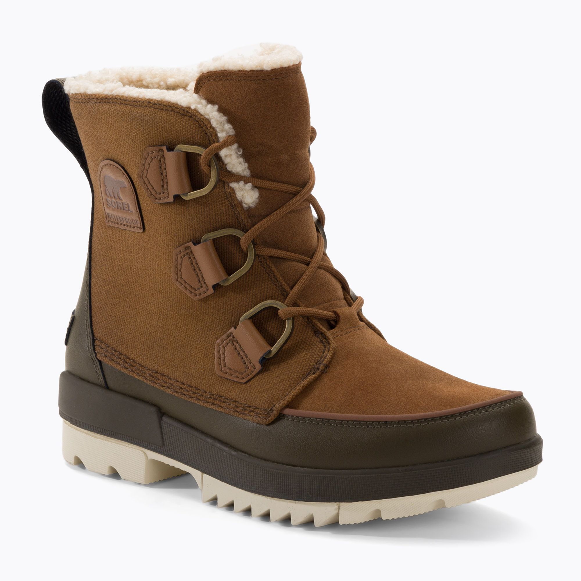 Śniegowce damskie Sorel Torino II Wp Waxed Canvas velvet tan/olive green 