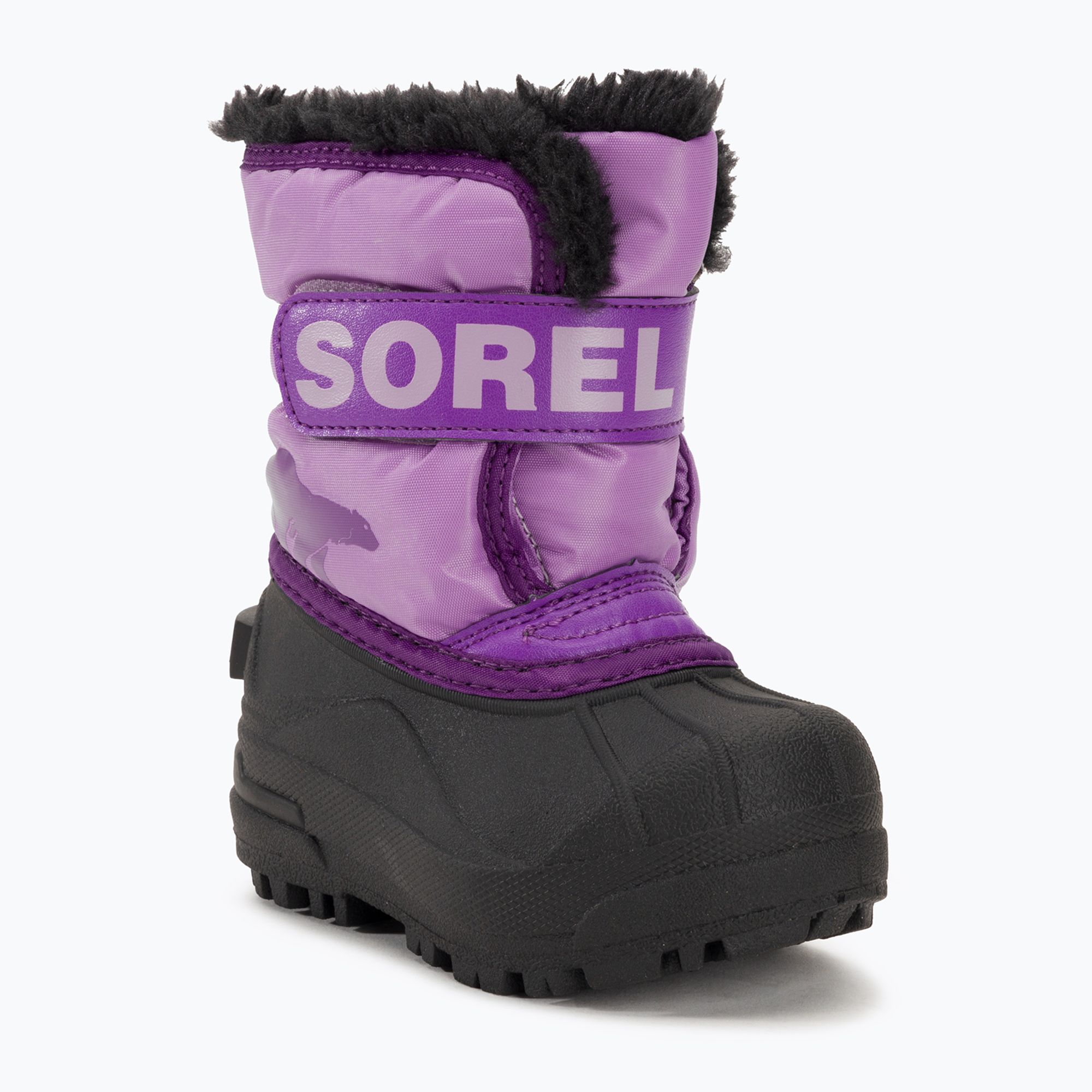 Śniegowce dziecięce Sorel Snow Commander gumdrop/purple violet 