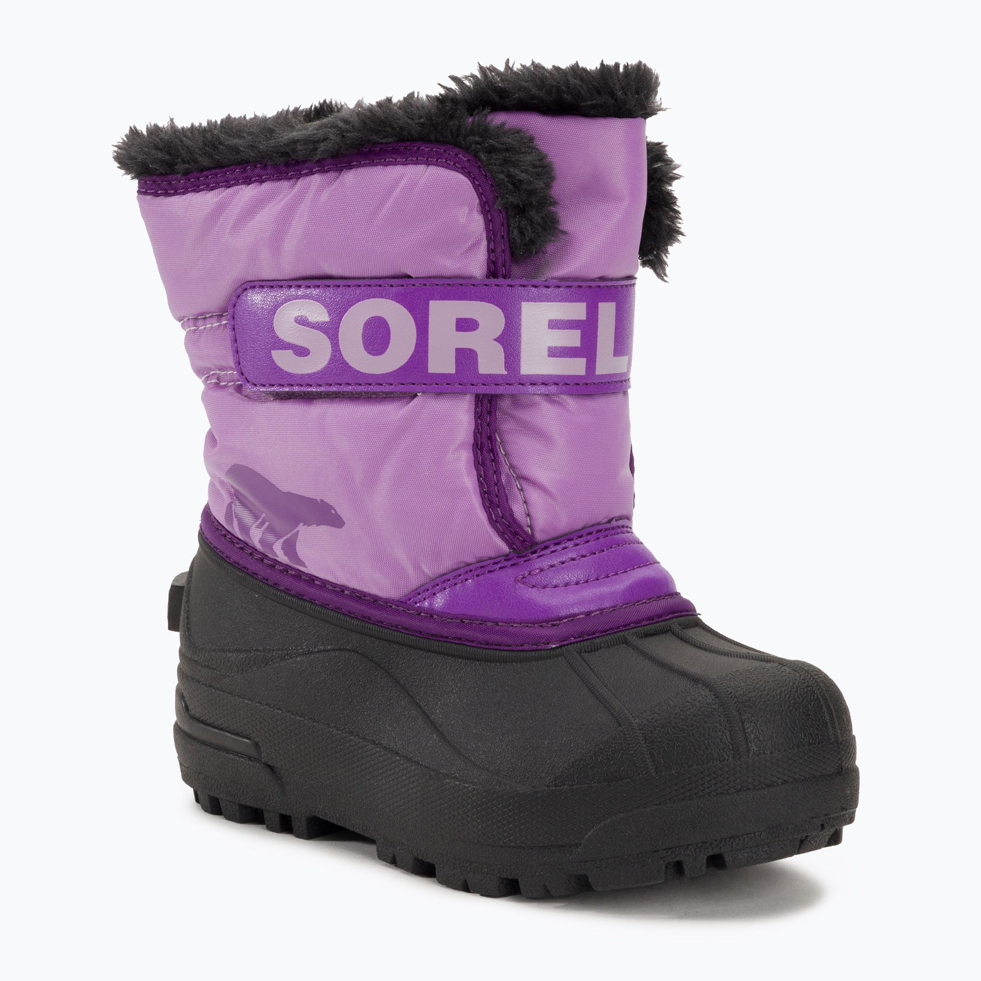 Śniegowce juniorskie Sorel Snow Commander gumdrop/purple violet 