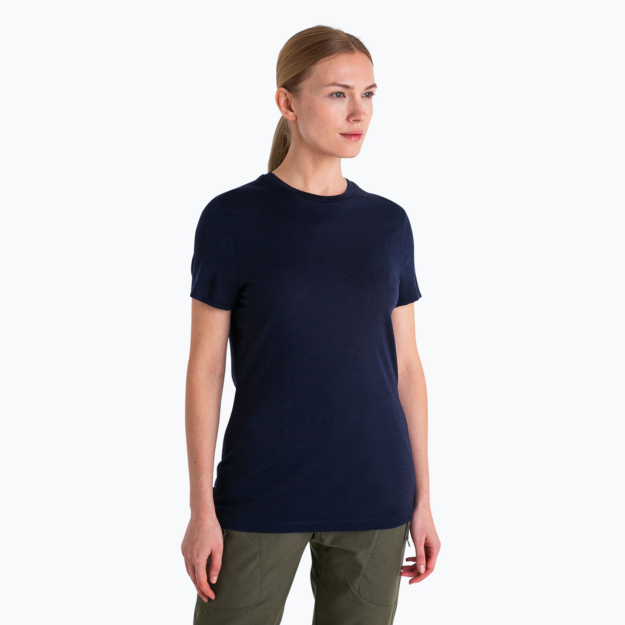 Koszulka trekkingowa damska icebreaker Merino 150 Tech Lite III midnight navy 