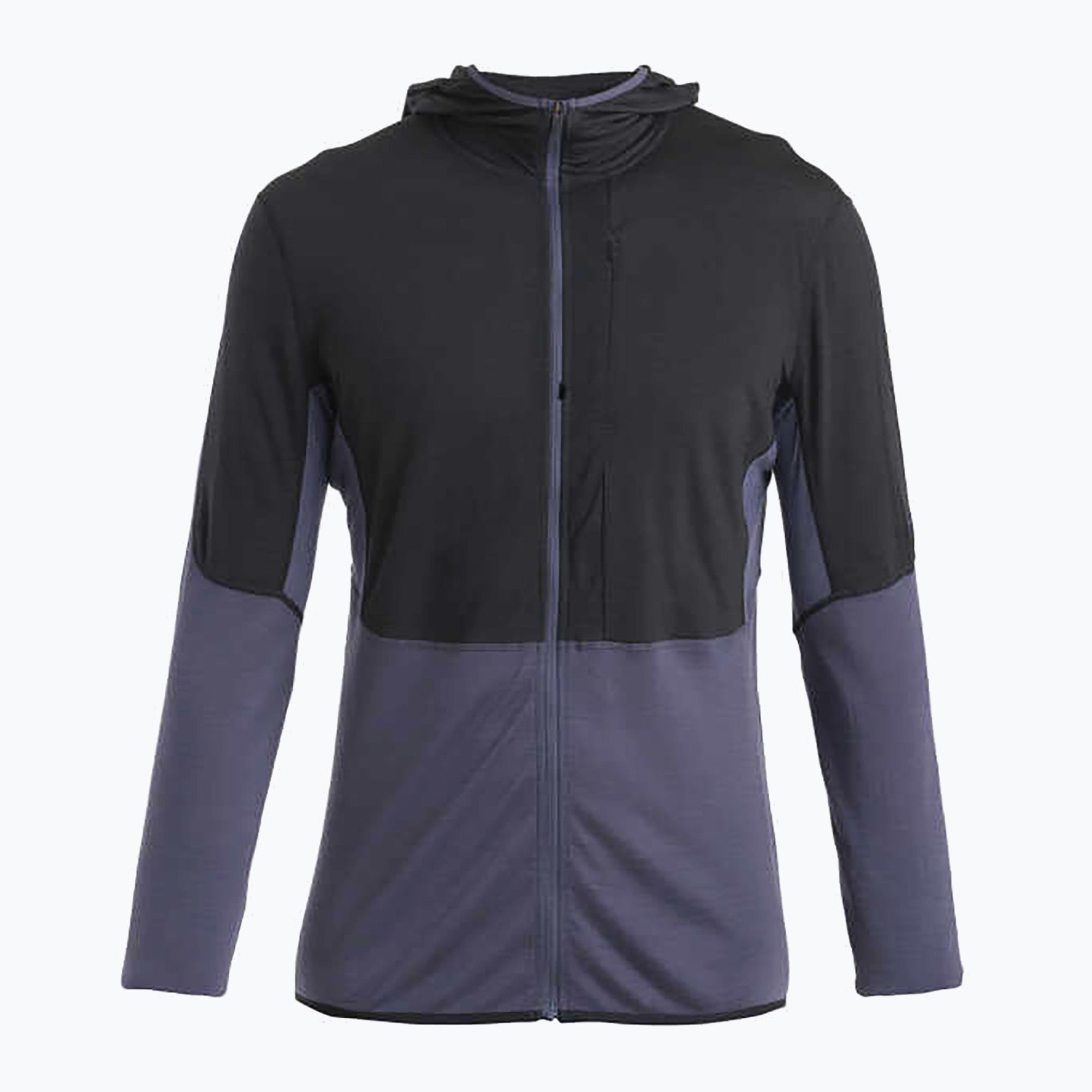 Bluza trekkinogwa męska icebreaker Merino 200 Realfleece™ Descender black/graphite/cb 