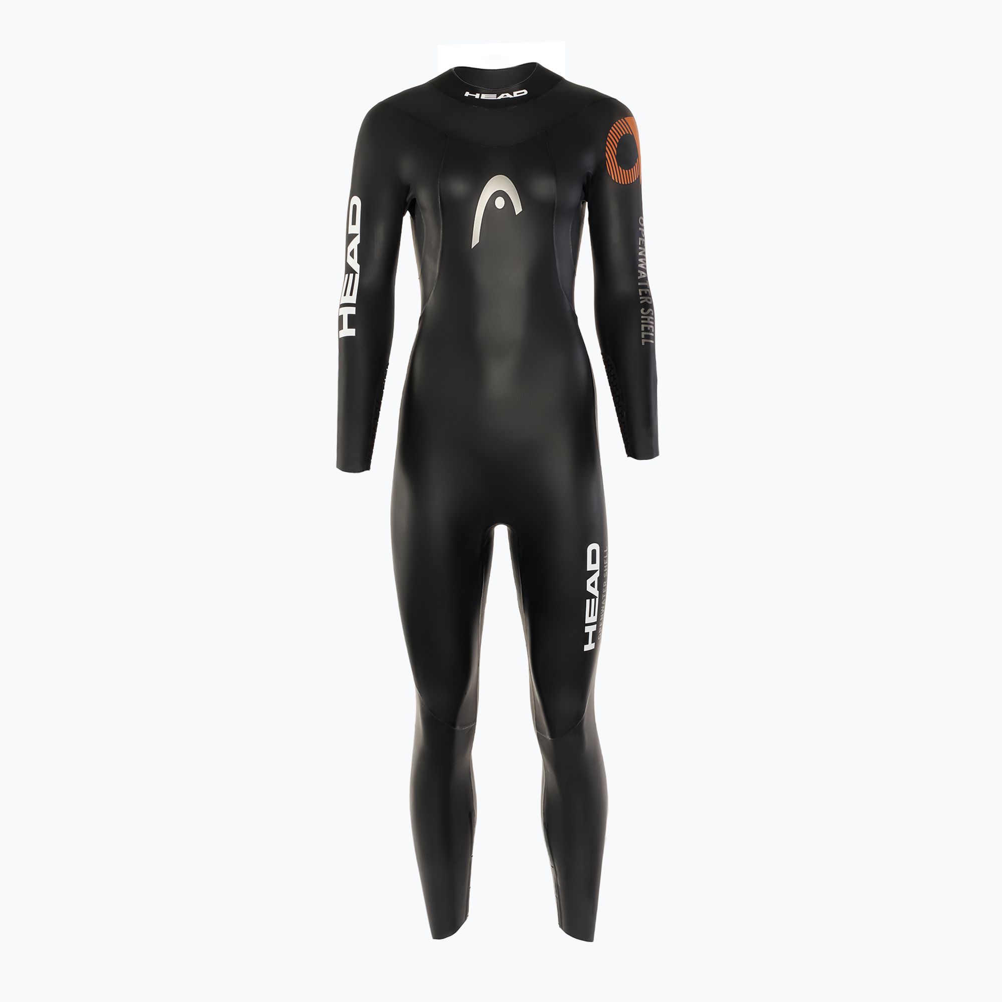 Pianka triathlonowa damska HEAD Ow Shell Fs 3.2.2 mm black/orange 