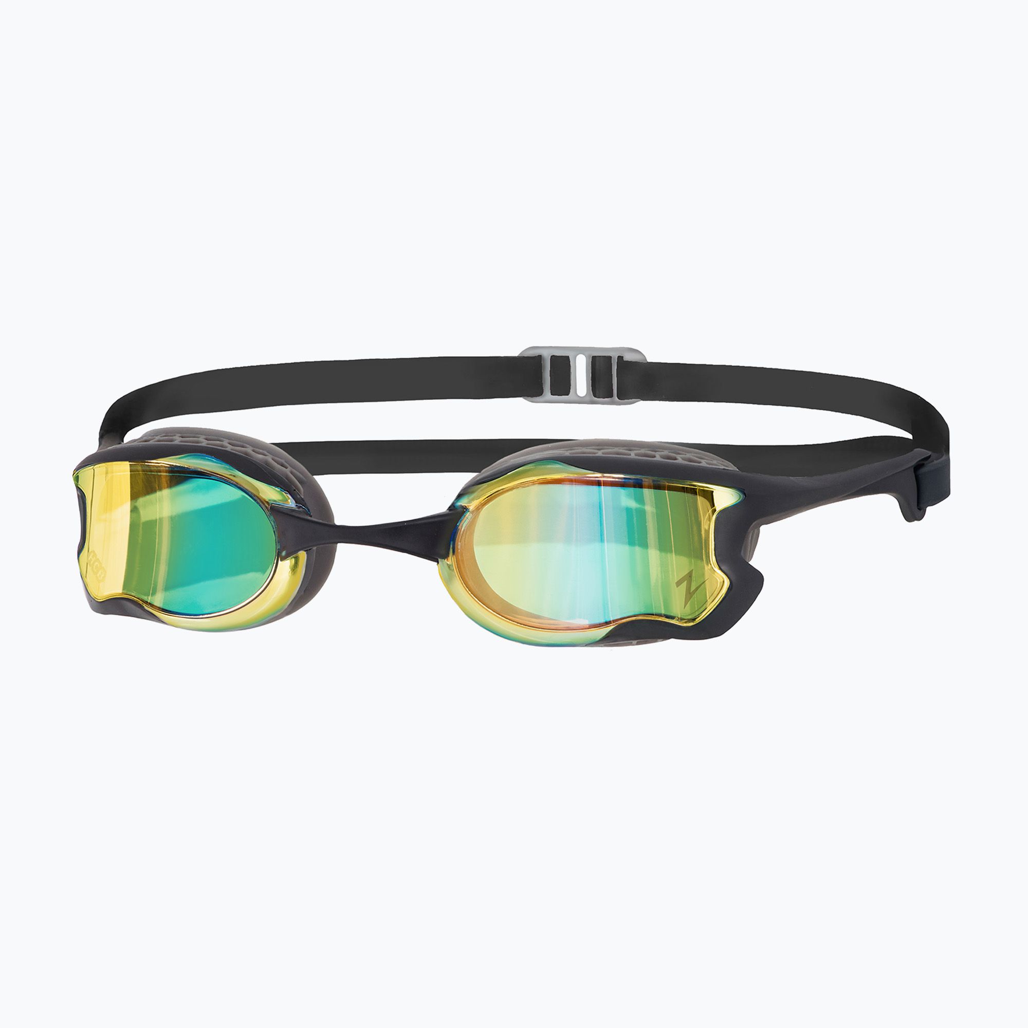 Okulary do pływania Zoggs Raptor HCB Titanium grey/black mirror blue 